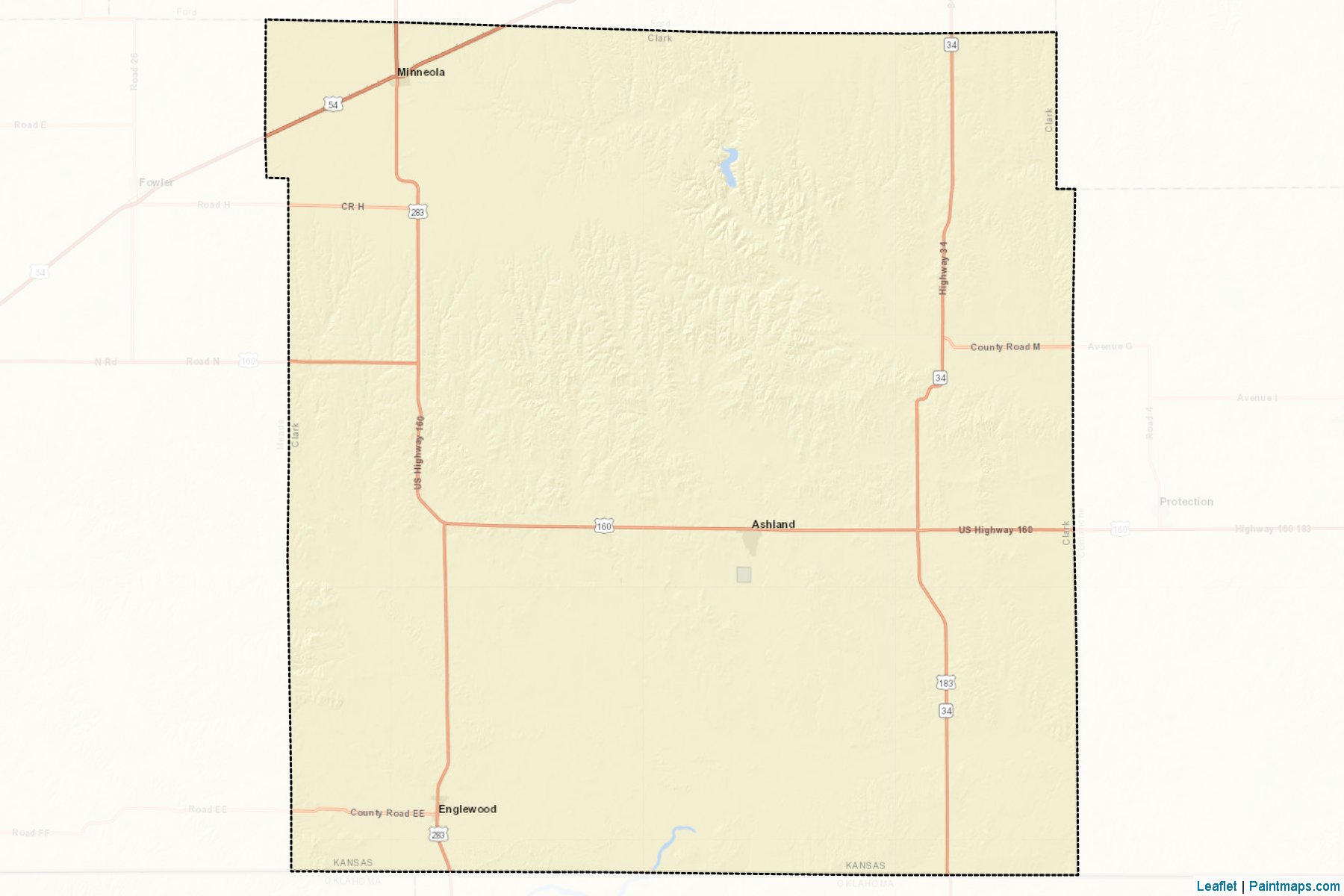 Clark (Kansas) Map Cropping Samples-2