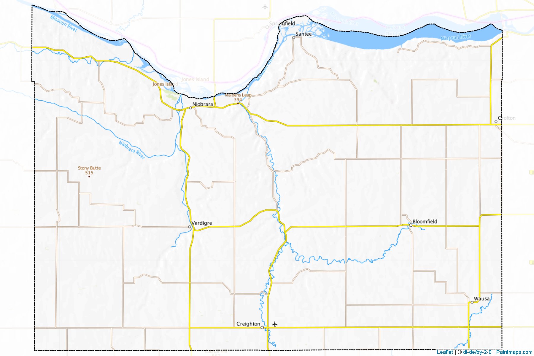 Knox (Nebraska) Map Cropping Samples-1