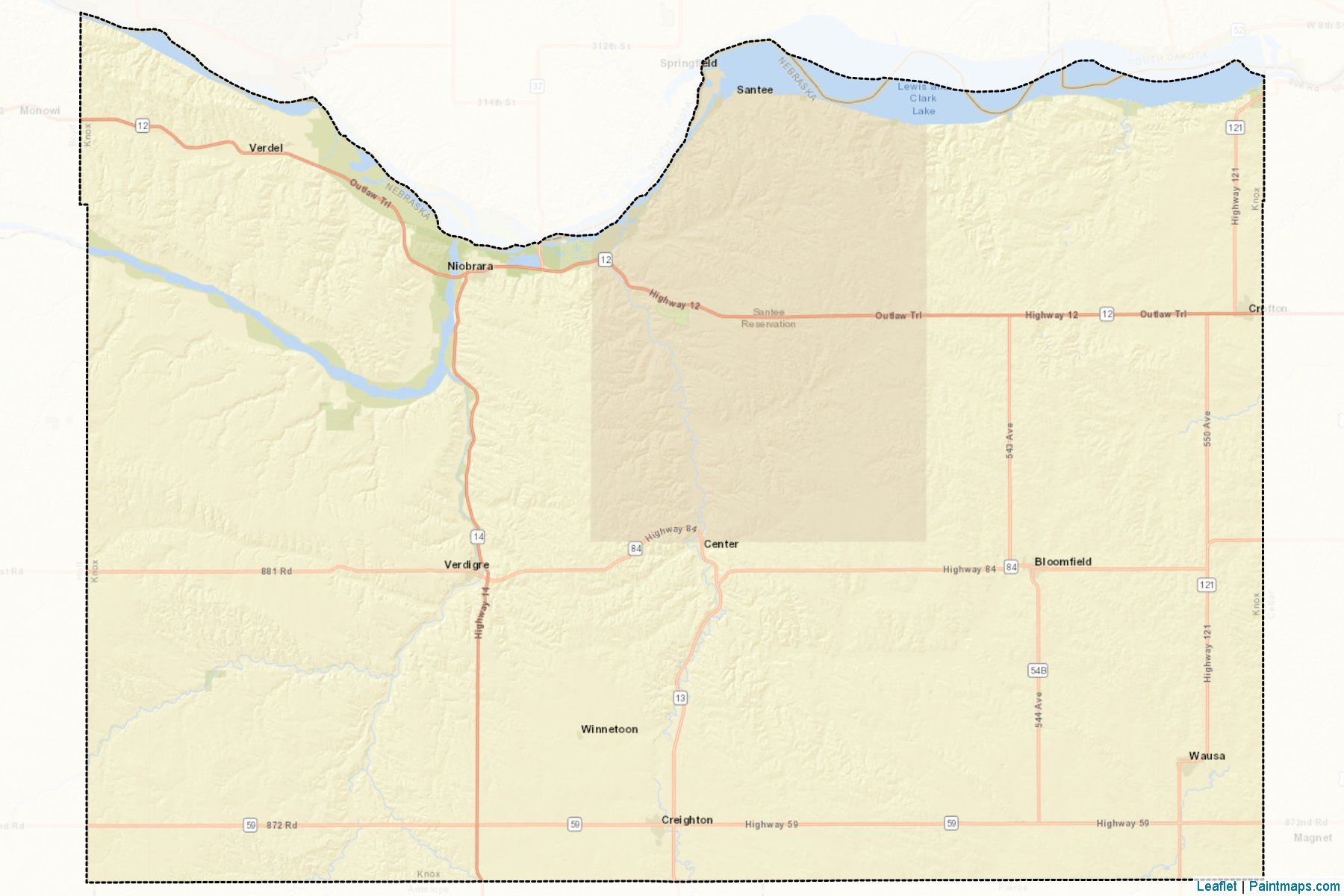 Knox (Nebraska) Map Cropping Samples-2