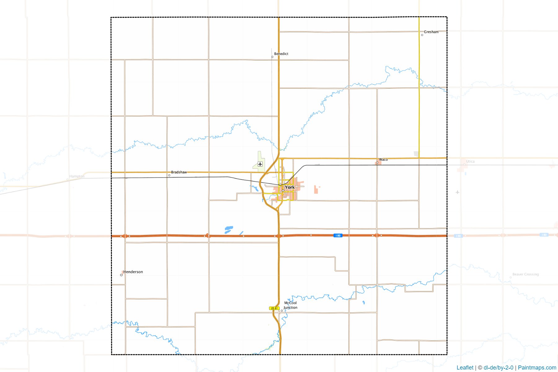 York (Nebraska) Map Cropping Samples-1