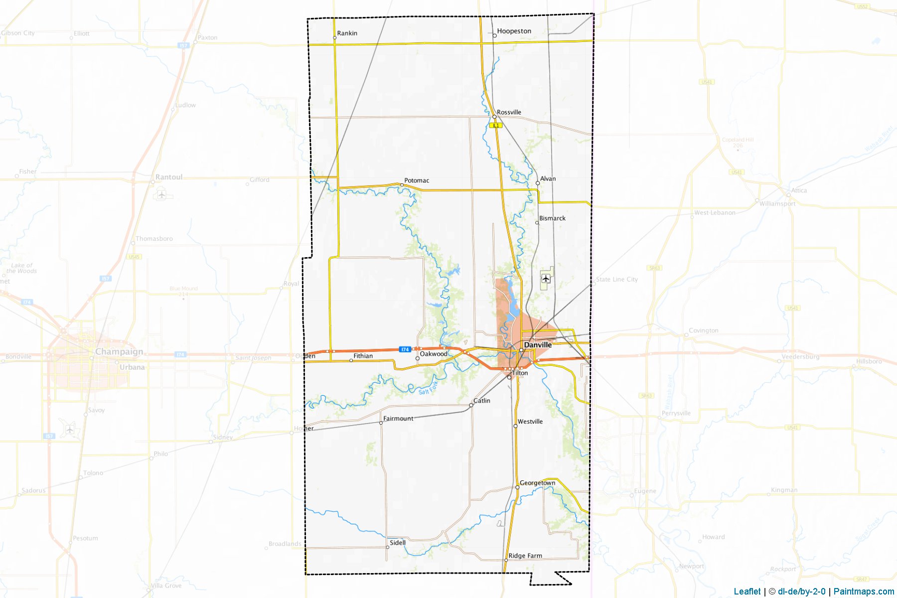 Vermilion (Illinois) Map Cropping Samples-1