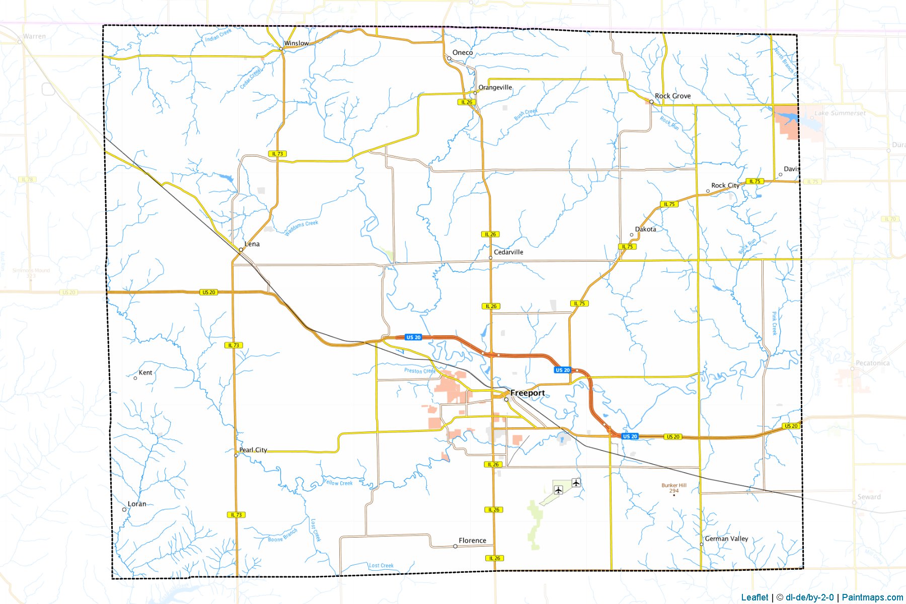 Stephenson (Illinois) Map Cropping Samples-1