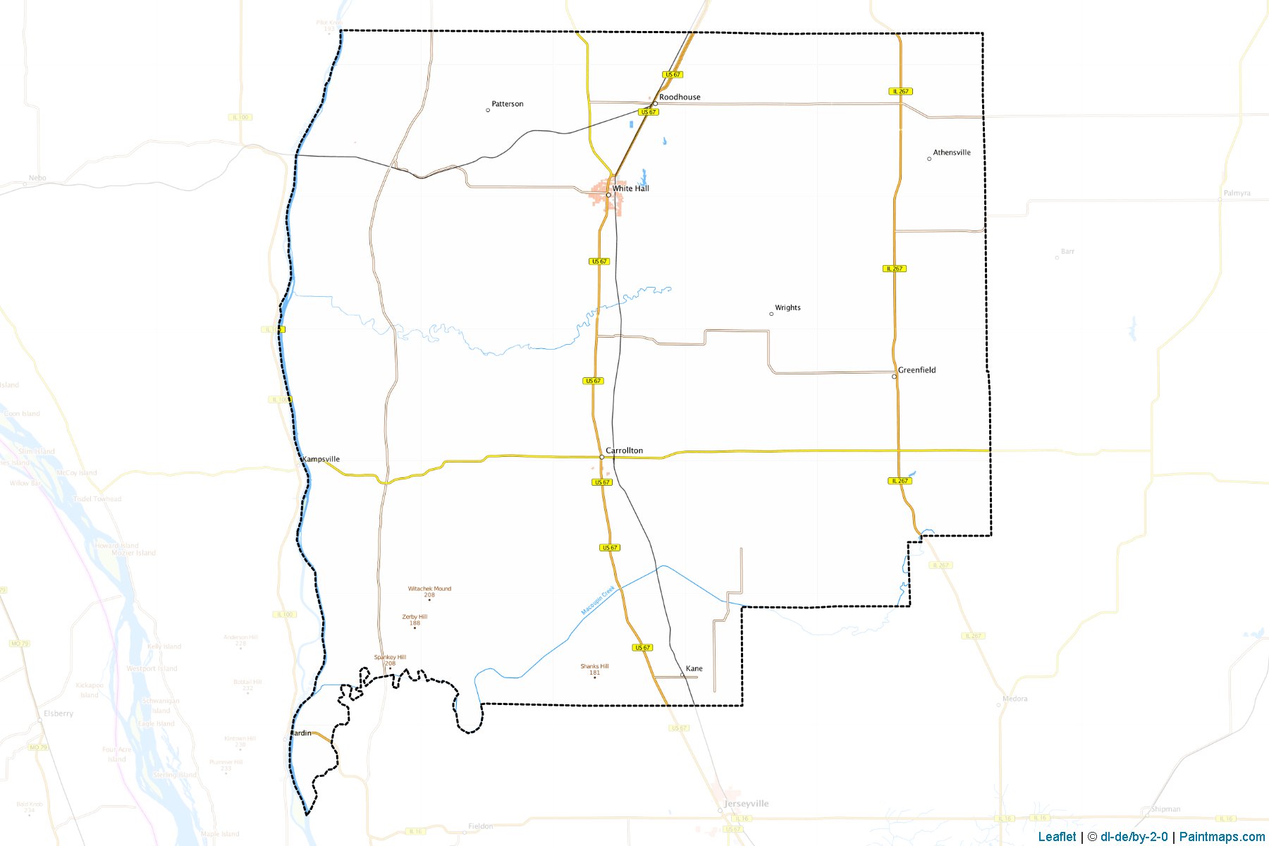 Greene (Illinois) Map Cropping Samples-1