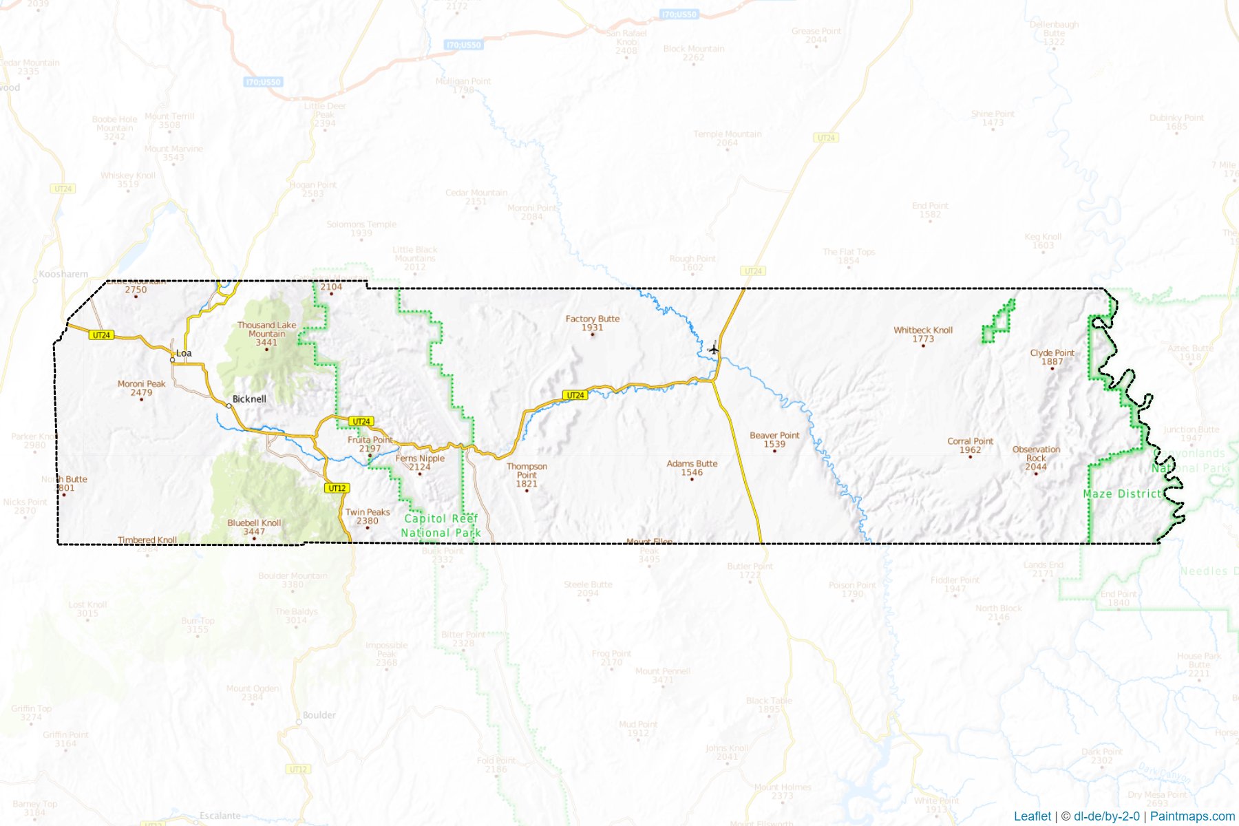 Wayne (Utah) Map Cropping Samples-1