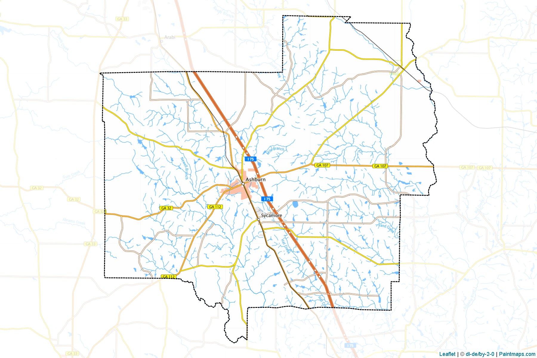 Muestras de recorte de mapas Turner (Georgia)-1