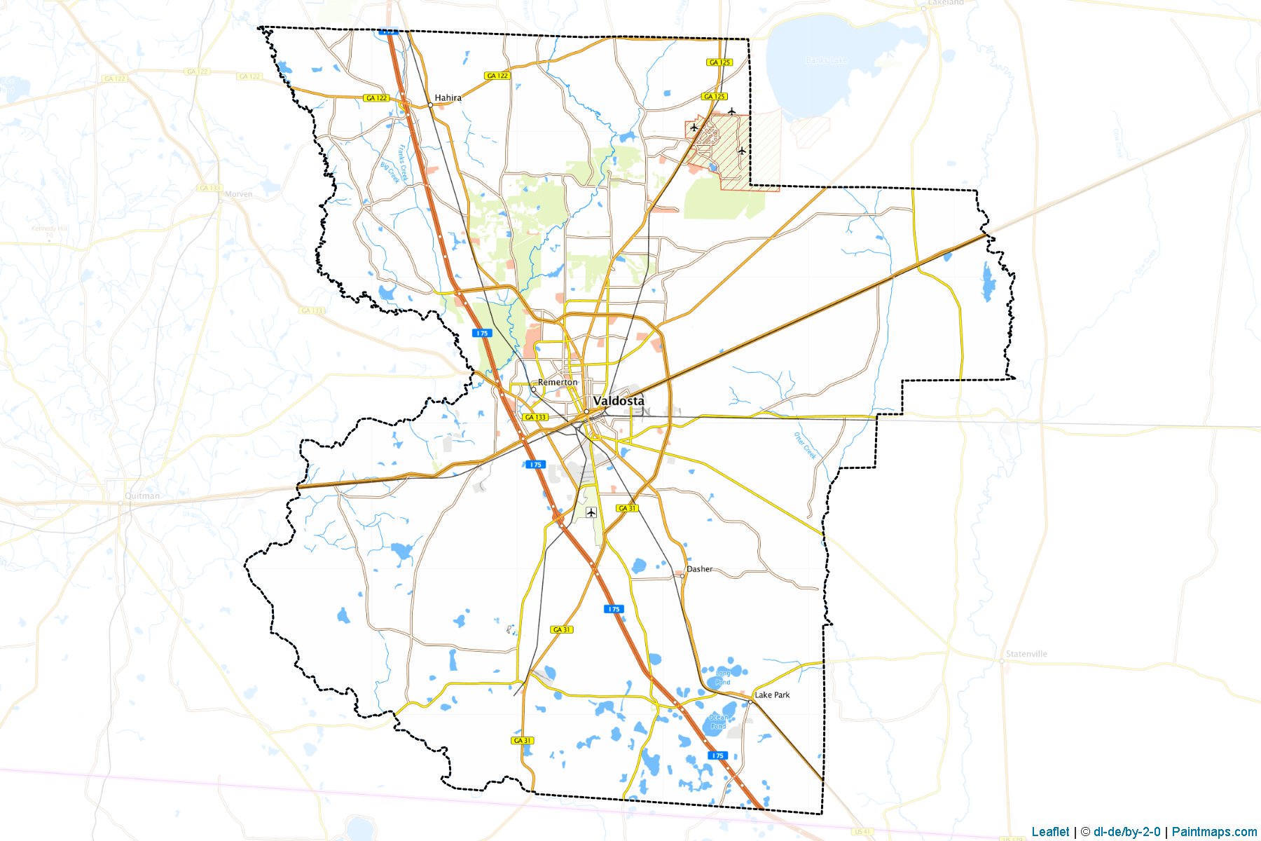 Lowndes (Georgia) Map Cropping Samples-1