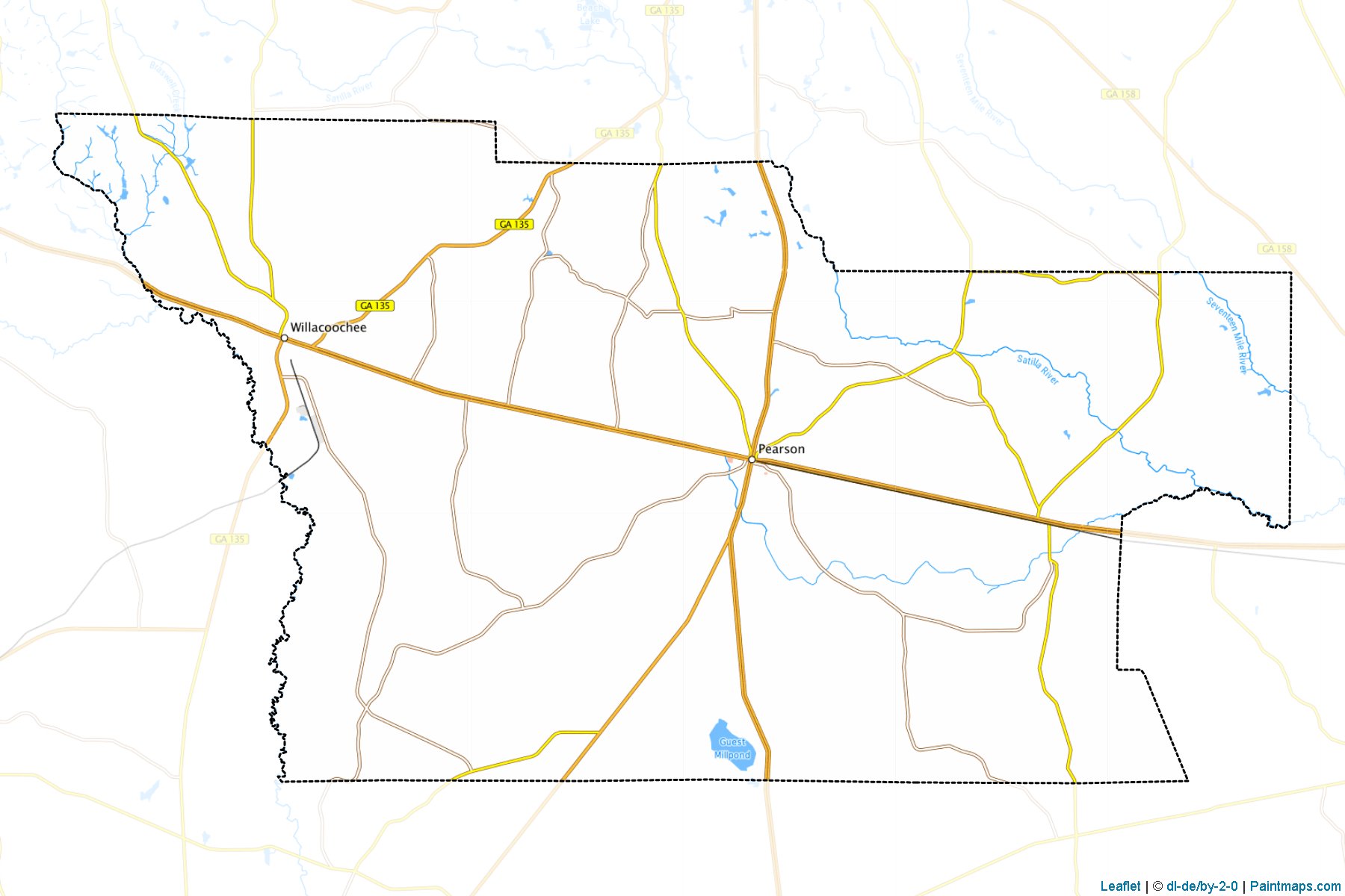 Muestras de recorte de mapas Atkinson (Georgia)-1