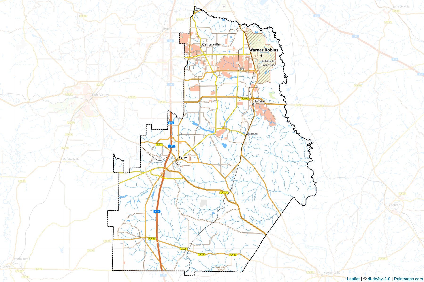 Houston (Georgia) Map Cropping Samples-1