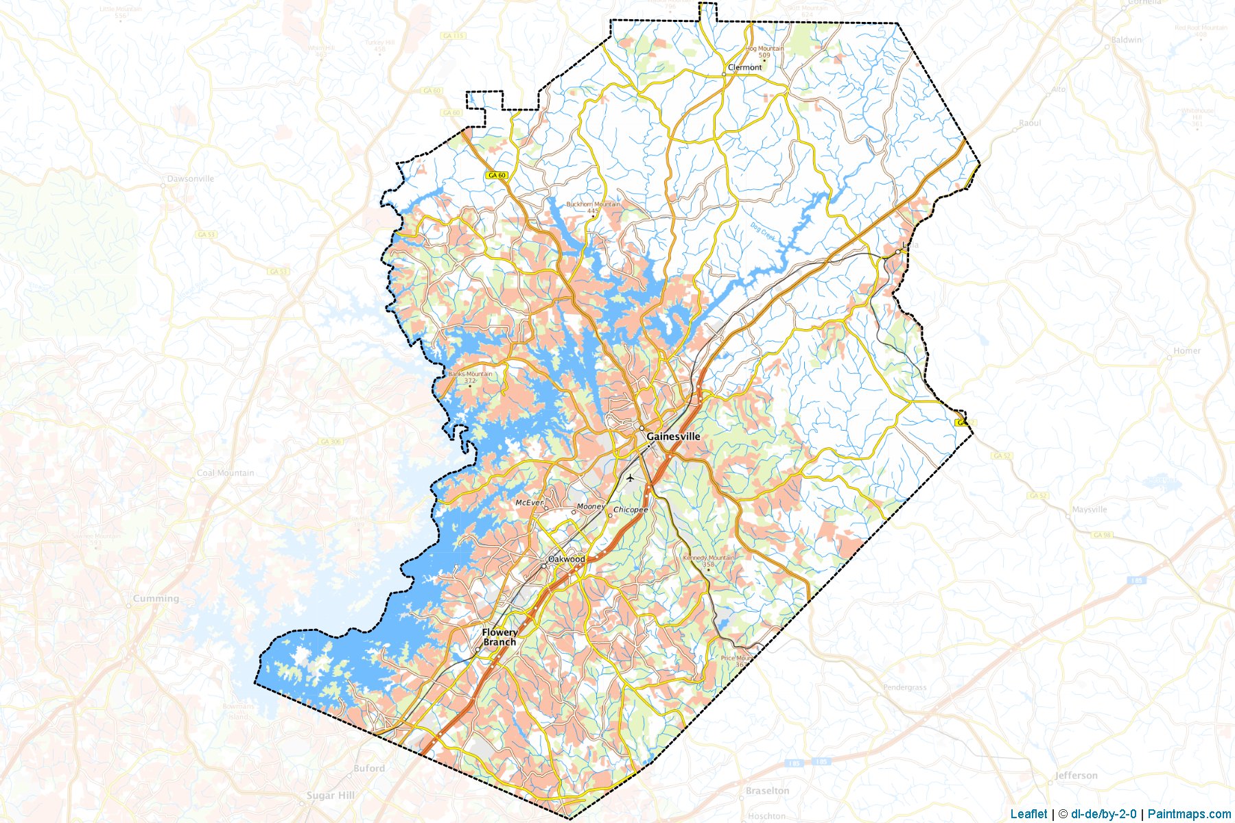 Hall (Georgia) Map Cropping Samples-1