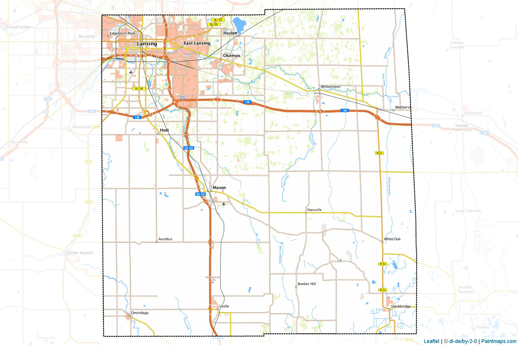 Ingham (Michigan) Map Cropping Samples-1