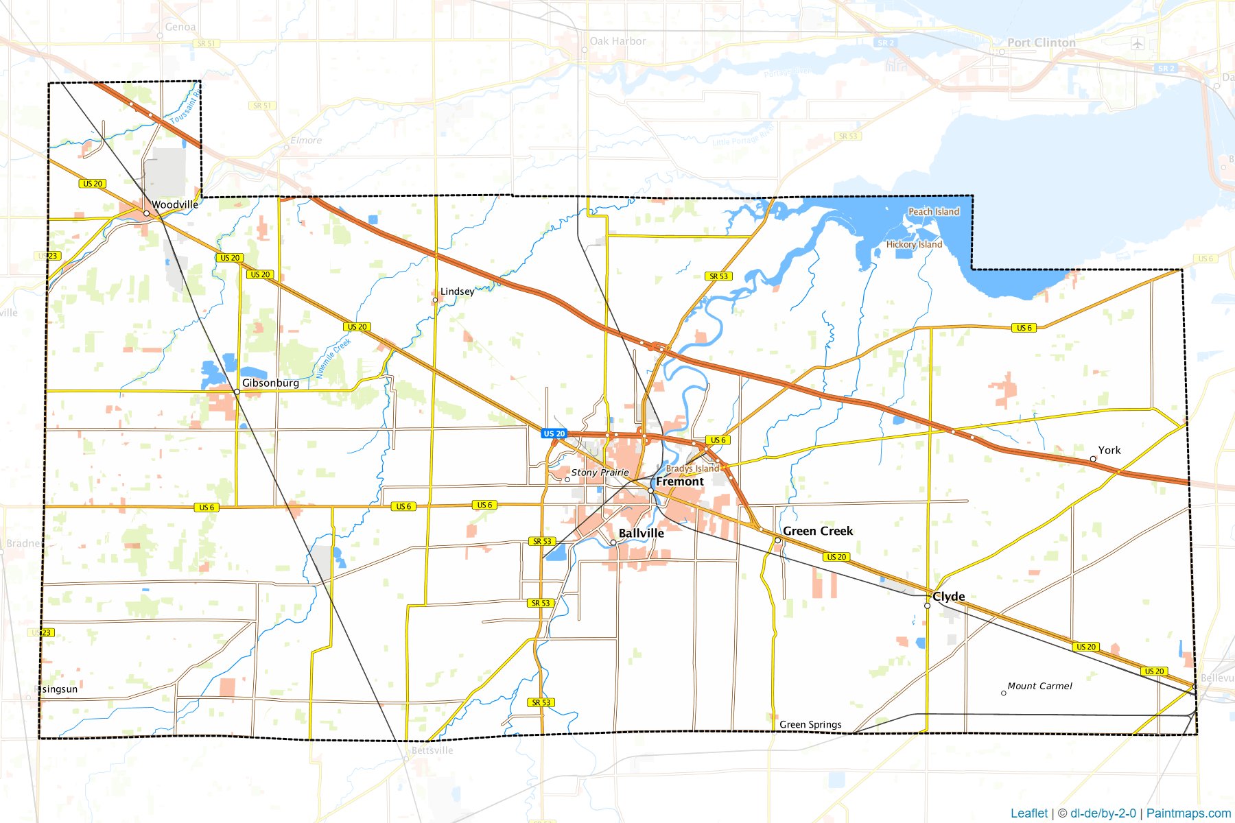 Sandusky (Ohio) Map Cropping Samples-1