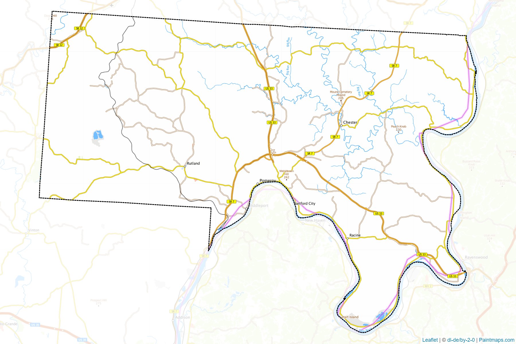 Meigs (Ohio) Map Cropping Samples-1