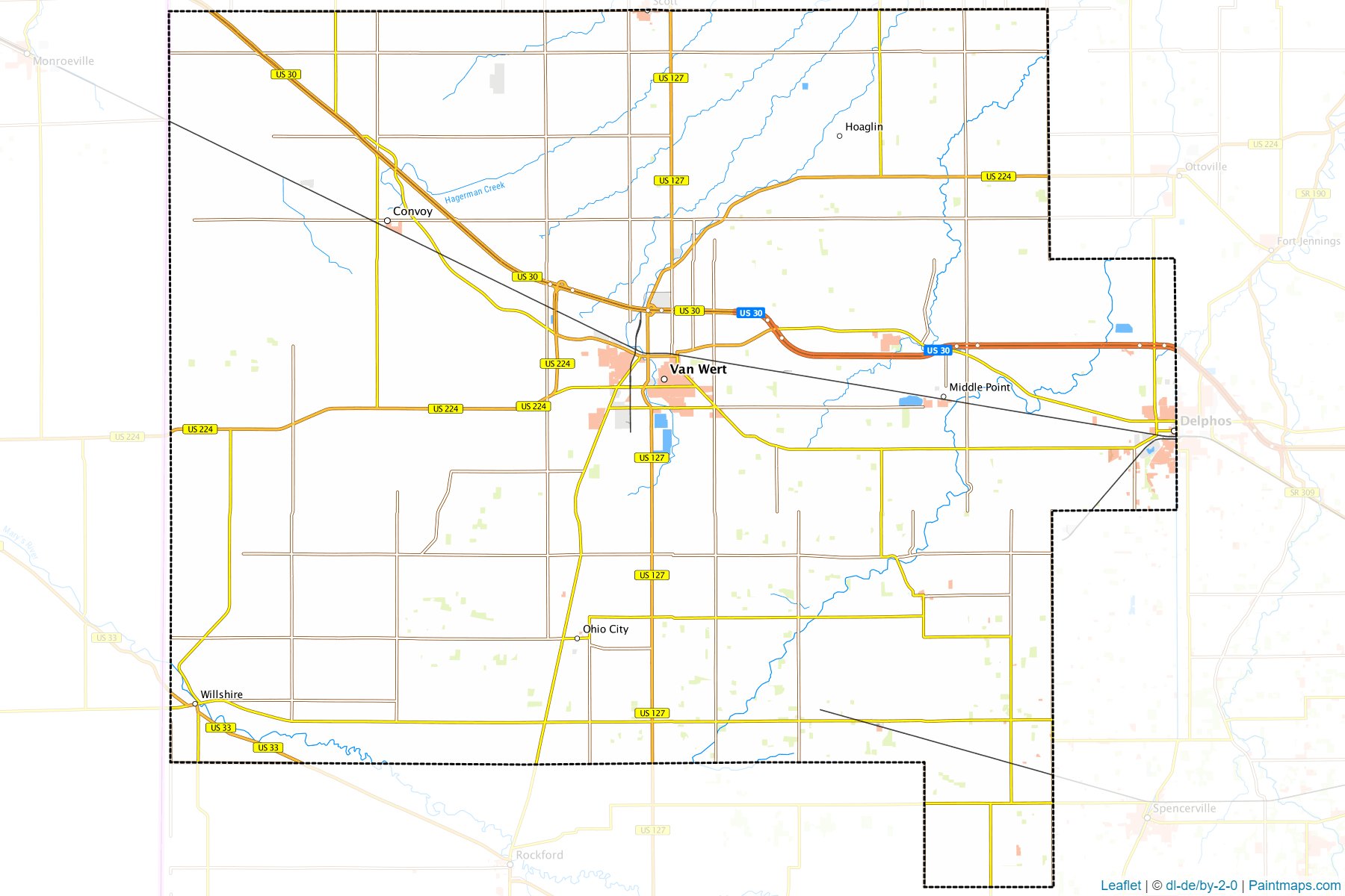 Van Wert (Ohio) Map Cropping Samples-1