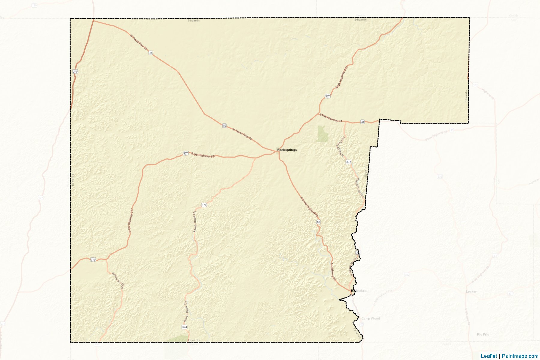 Edwards (Texas) Map Cropping Samples-2