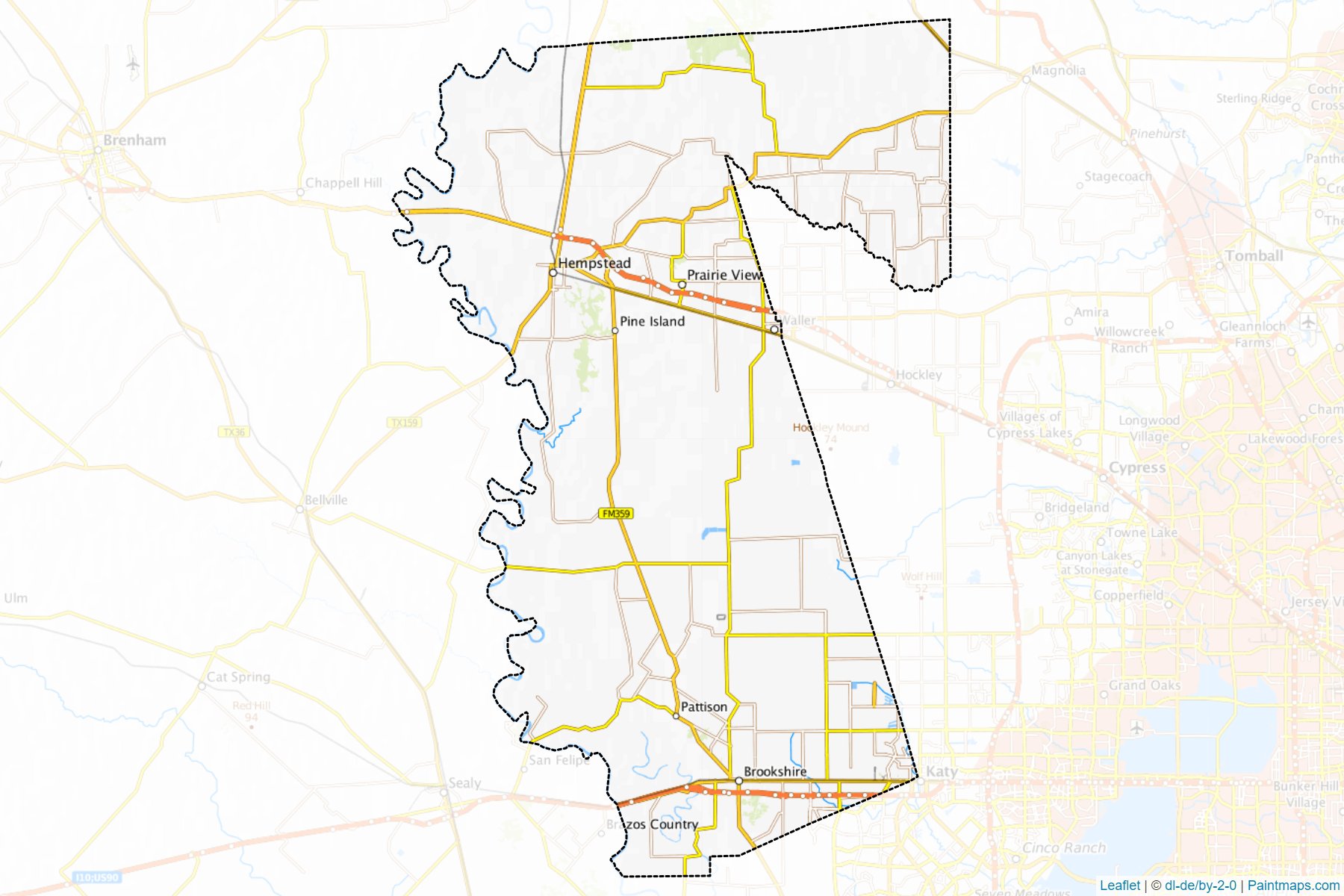 Waller (Texas) Map Cropping Samples-1