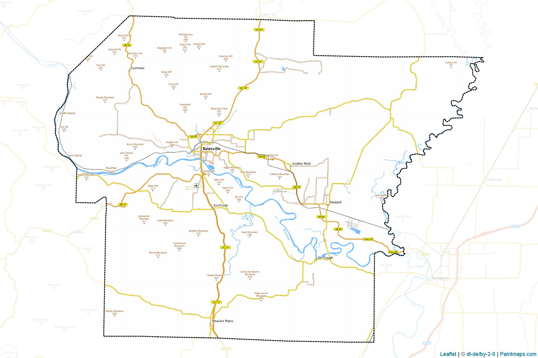 Independence (Arkansas) Map Cropping Samples-1