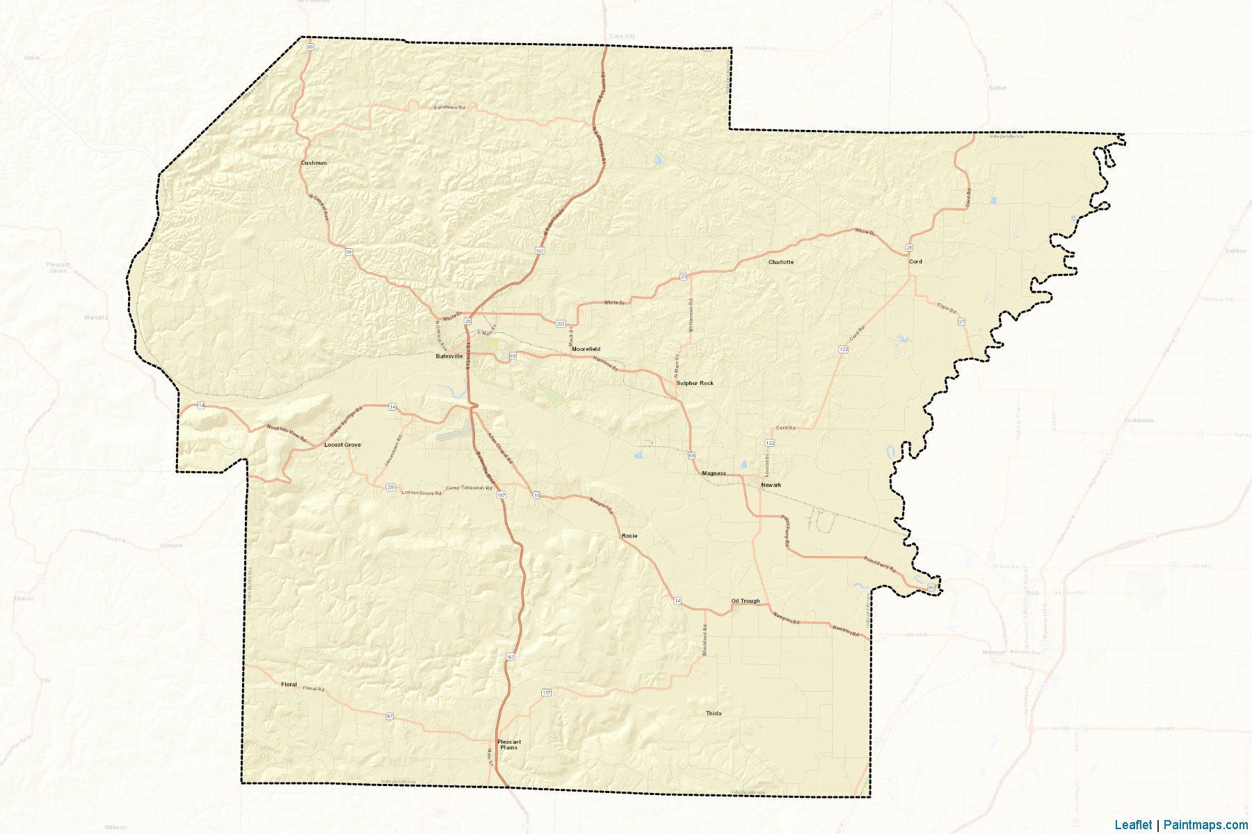 Independence (Arkansas) Map Cropping Samples-2