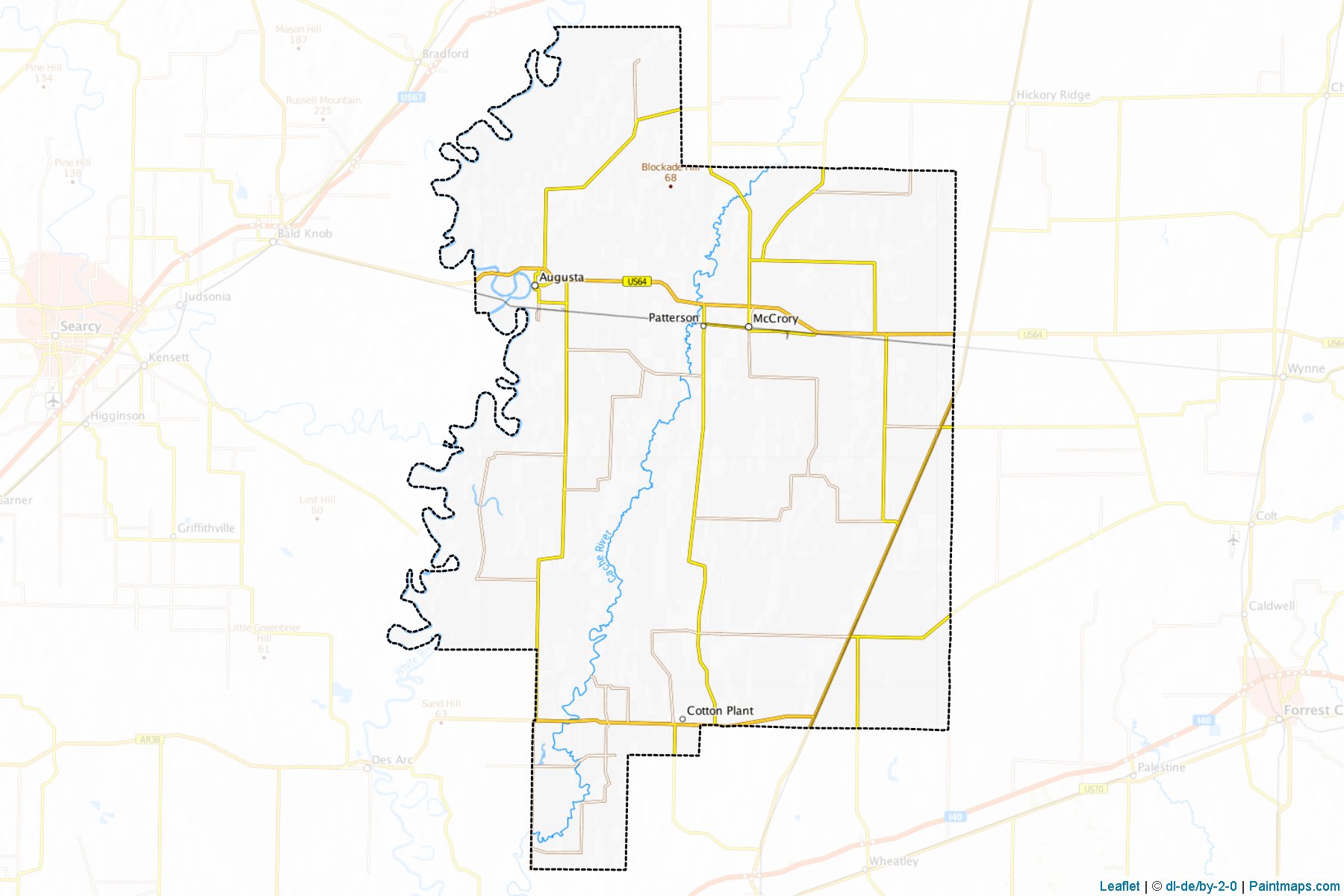 Woodruff (Arkansas) Map Cropping Samples-1