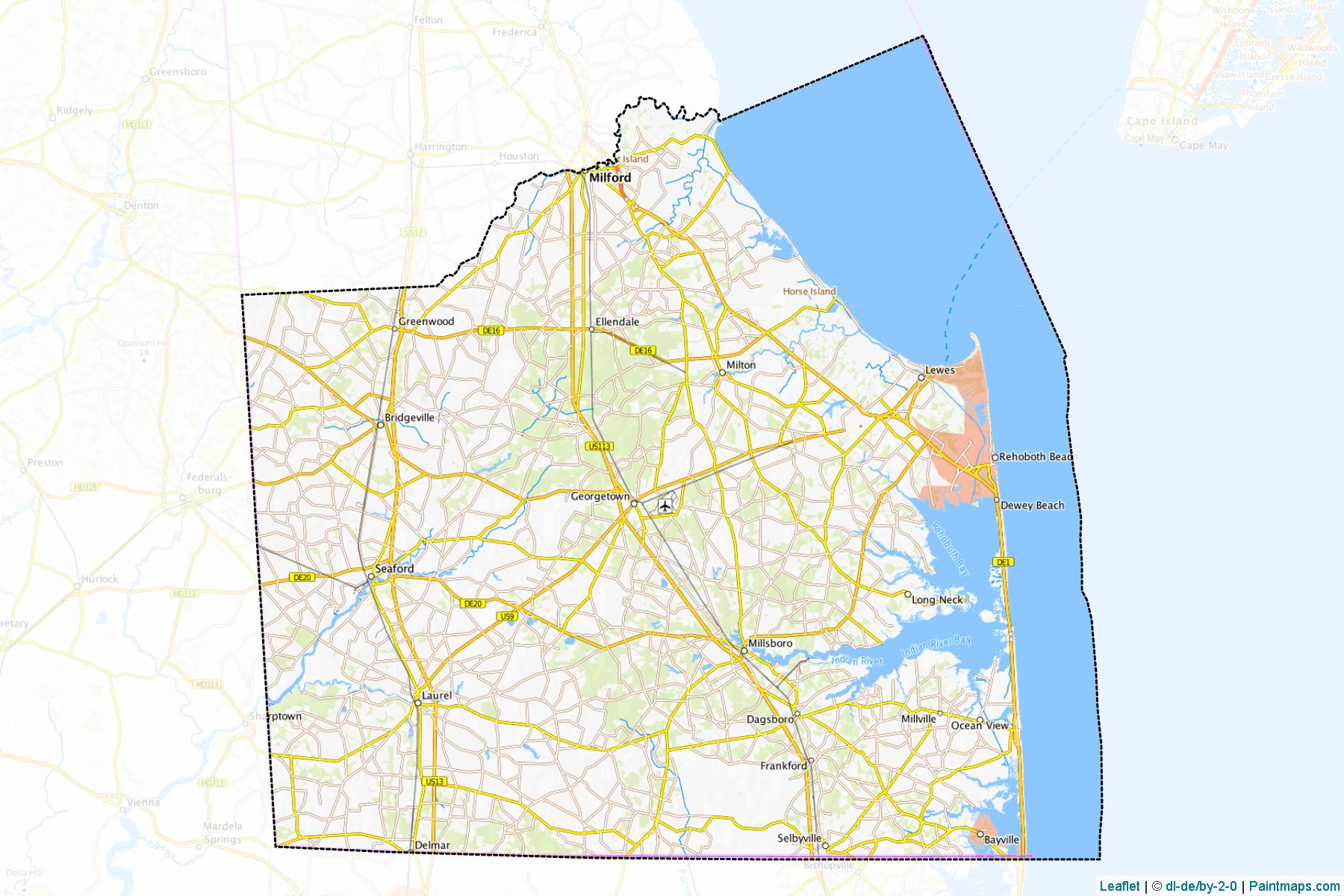 Sussex (Delaware) Map Cropping Samples-1