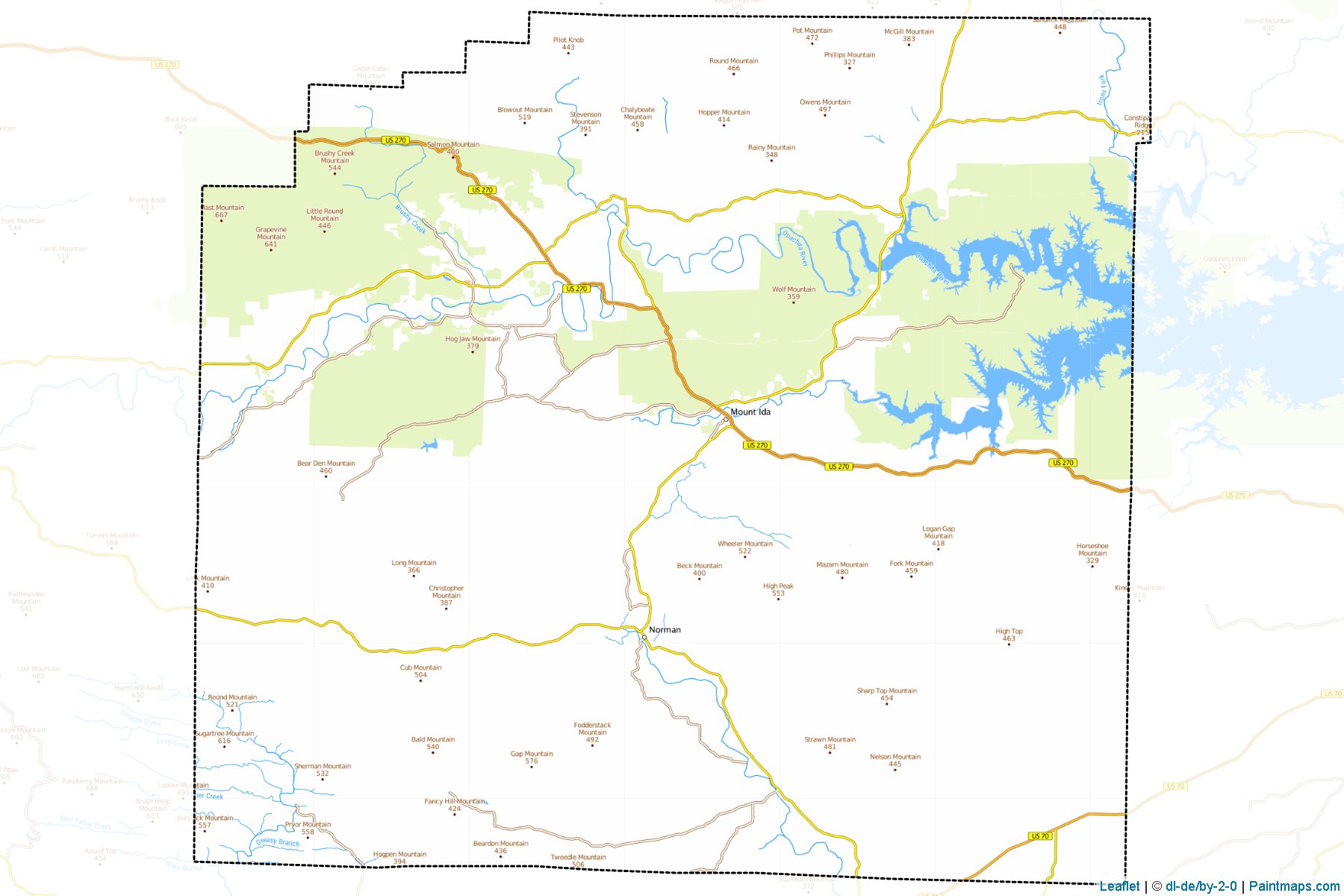 Montgomery (Arkansas) Map Cropping Samples-1