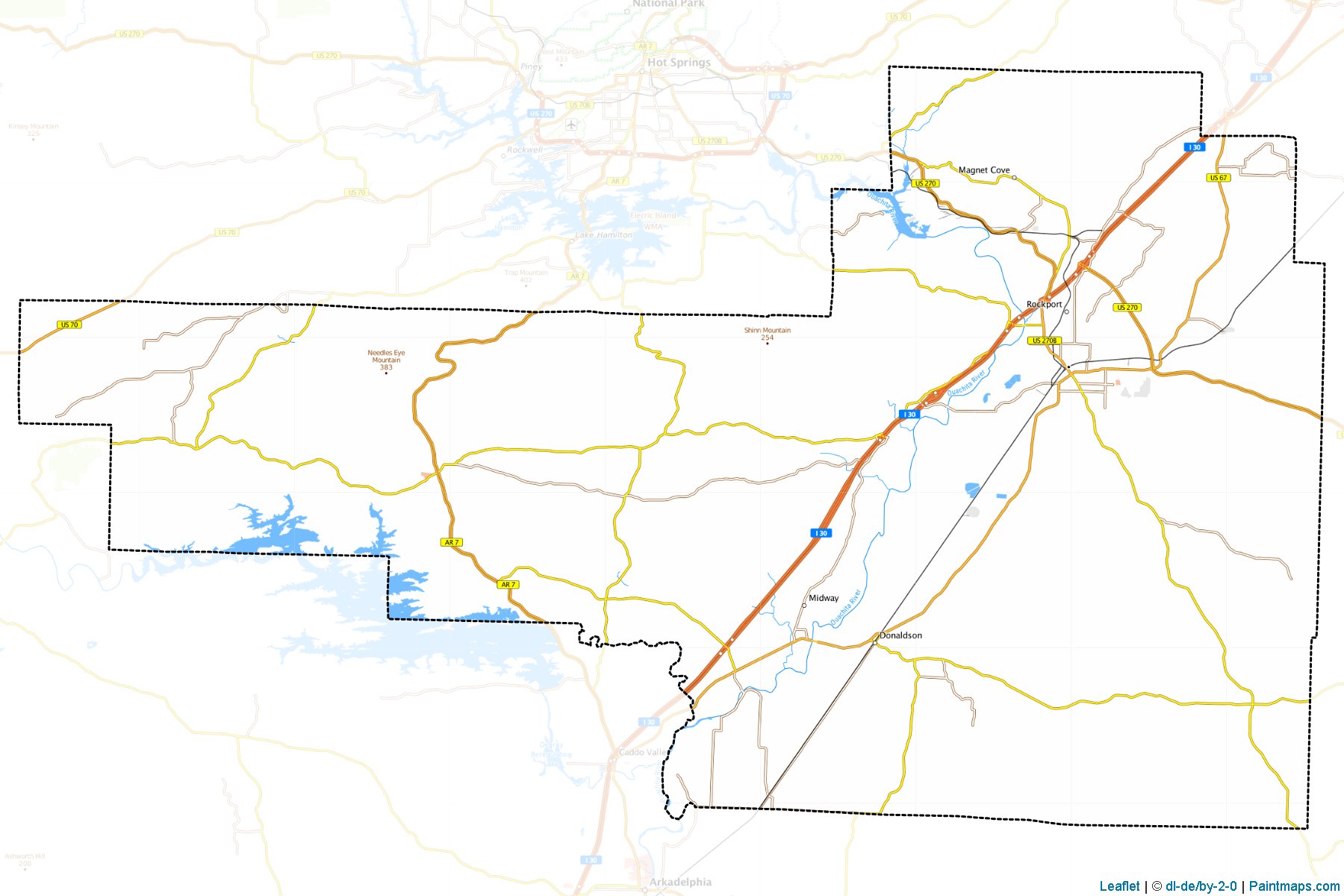 Hot Spring (Arkansas) Map Cropping Samples-1