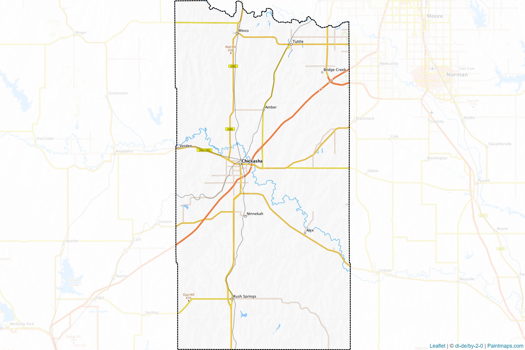 Grady (Oklahoma) Map Cropping Samples-1