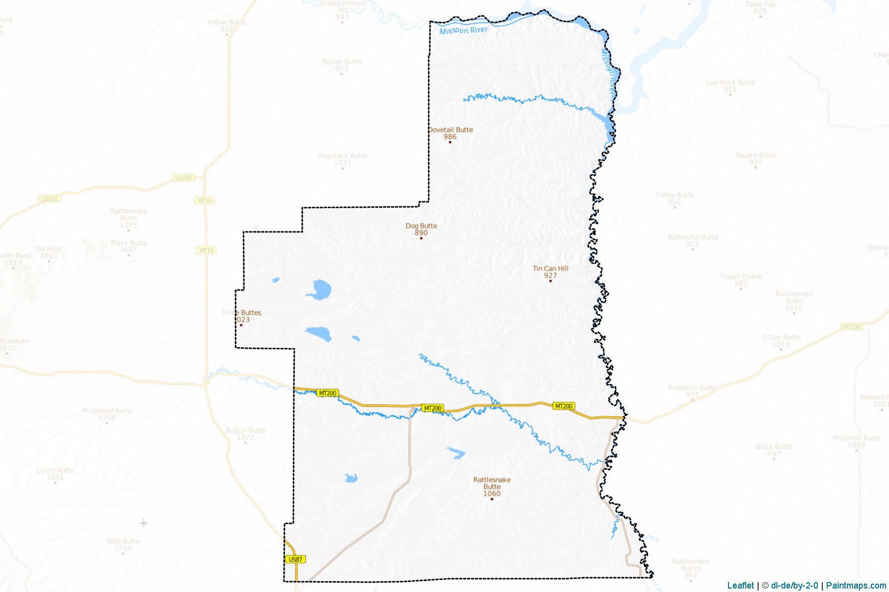 Petroleum (Montana) Map Cropping Samples-1