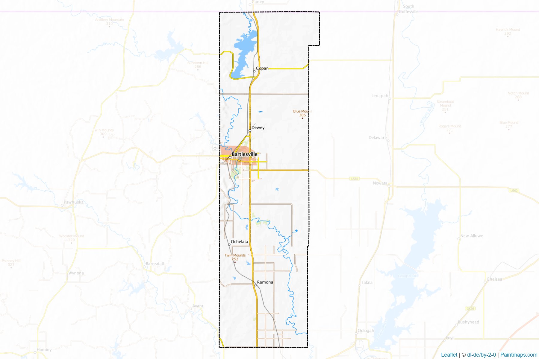 Muestras de recorte de mapas Washington (Oklahoma)-1