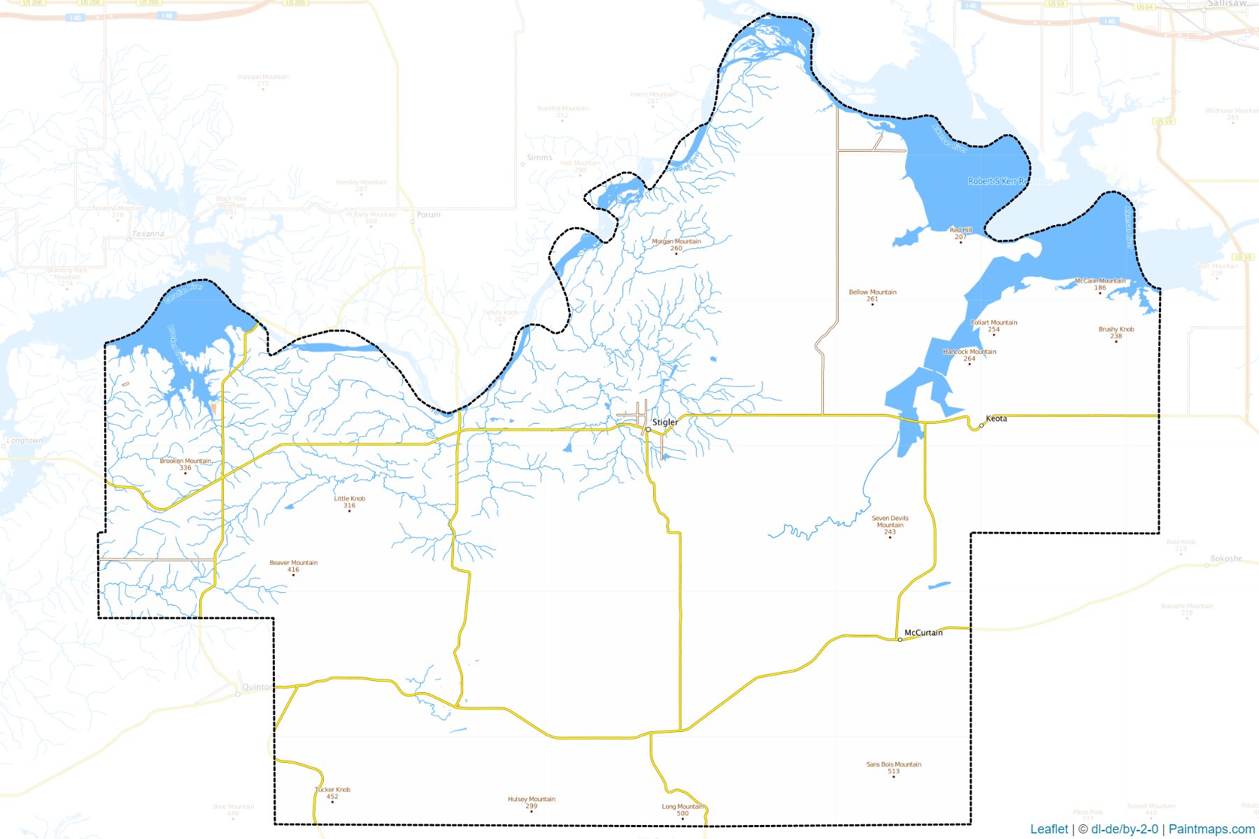 Haskell (Oklahoma) Map Cropping Samples-1