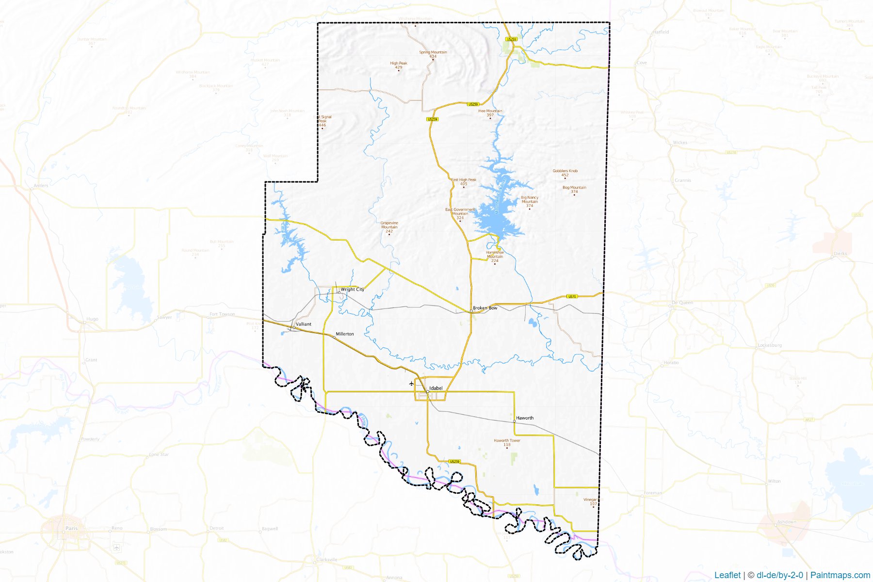 McCurtain (Oklahoma) Map Cropping Samples-1