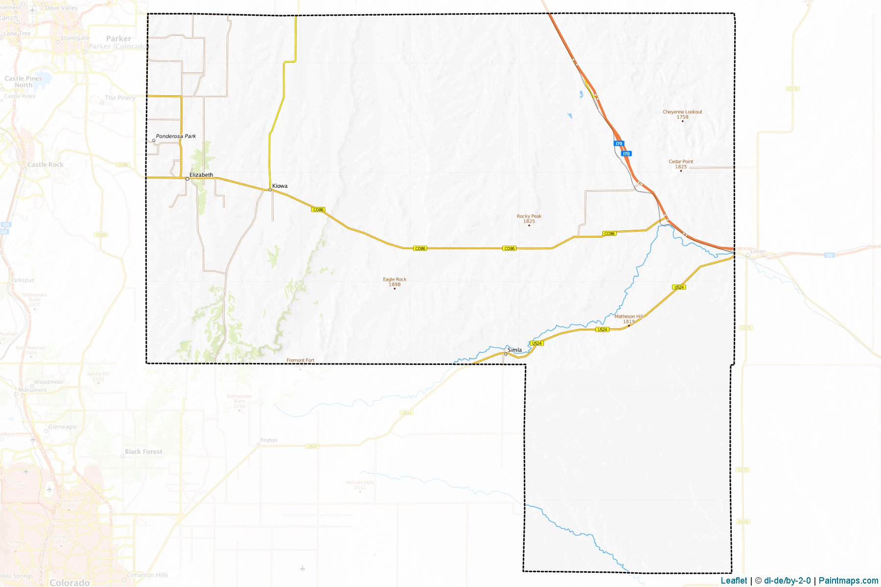 Elbert (Colorado) Map Cropping Samples-1