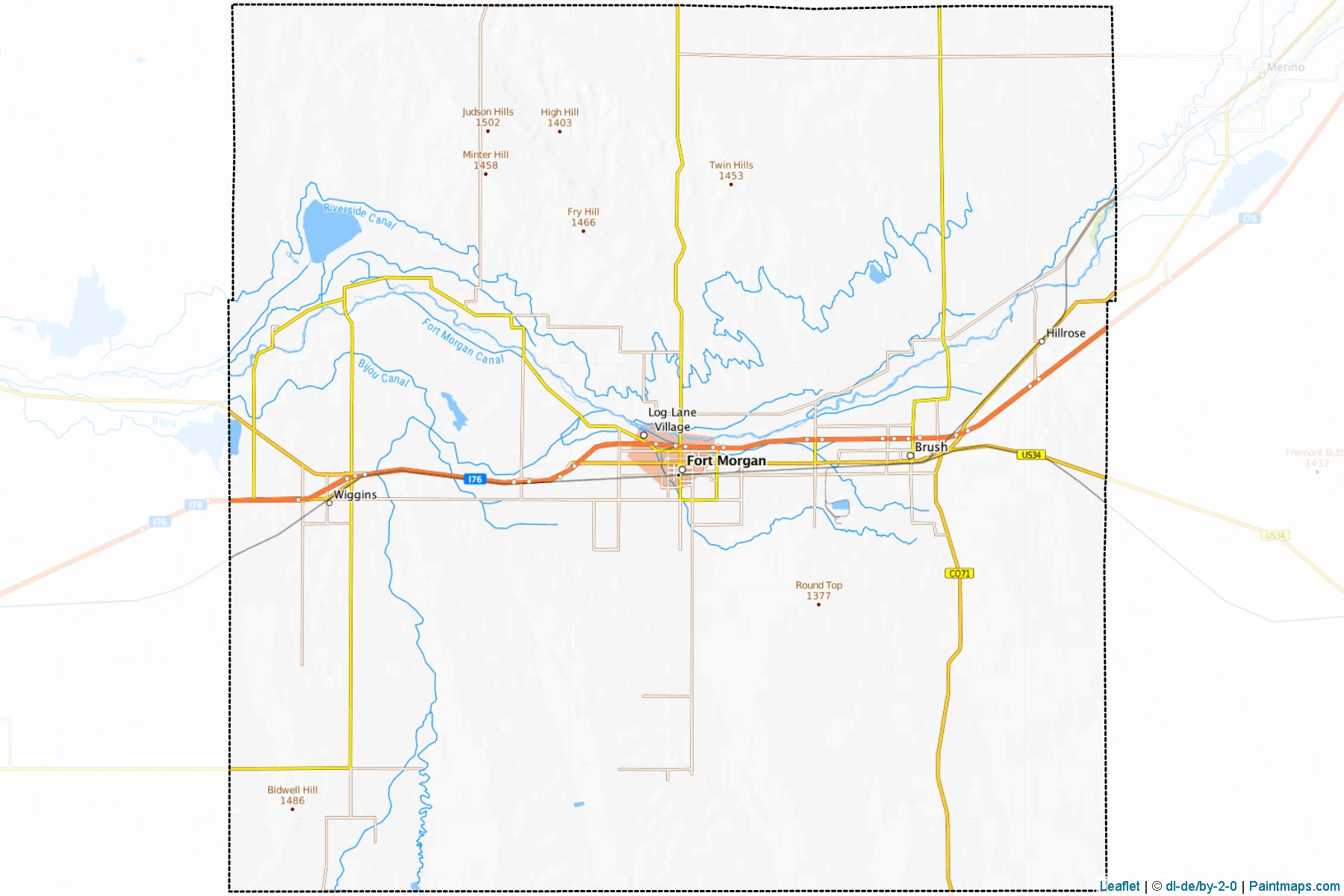 Muestras de recorte de mapas Morgan (Colorado)-1