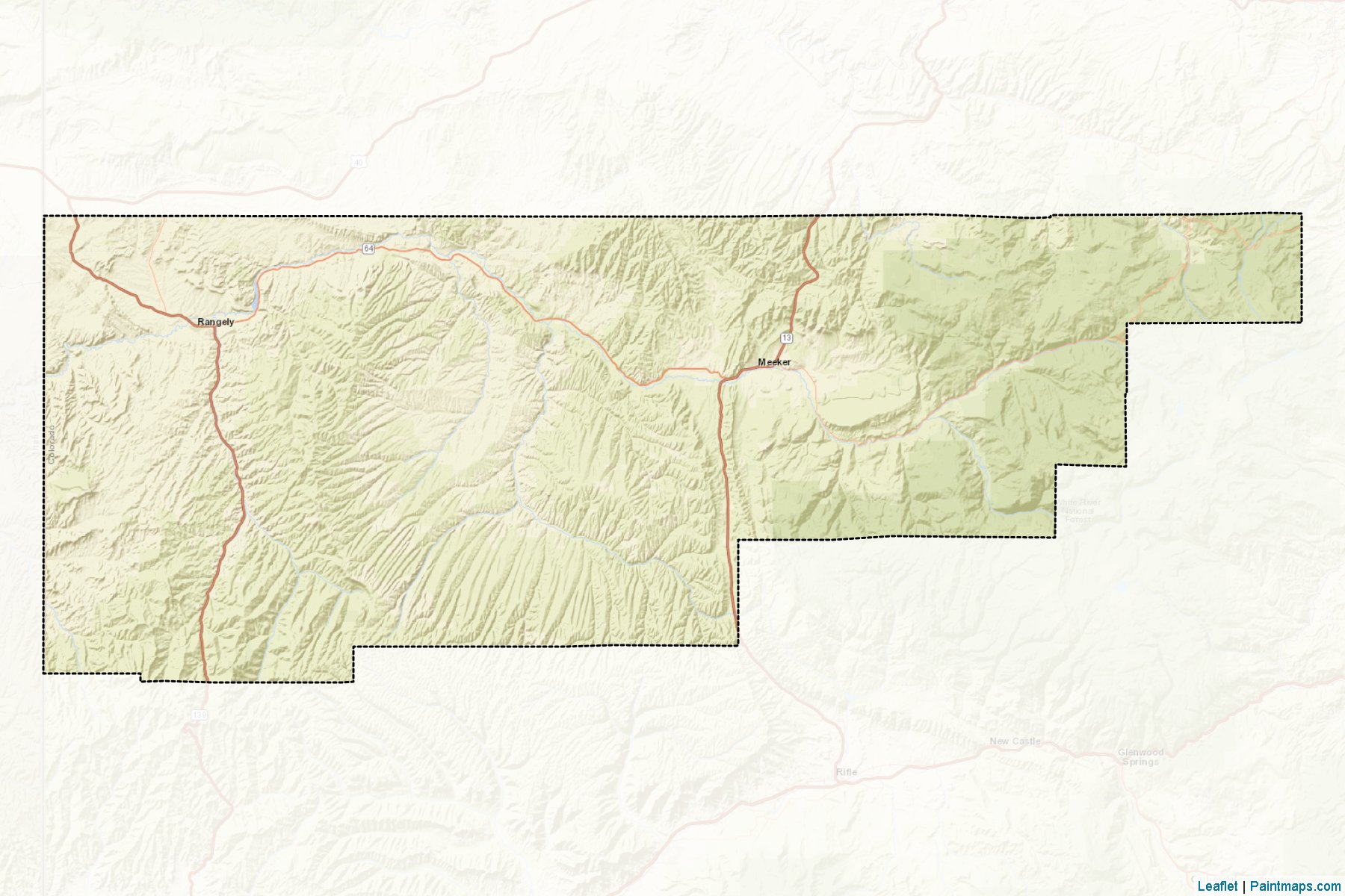 Rio Blanco (Colorado) Map Cropping Samples-2