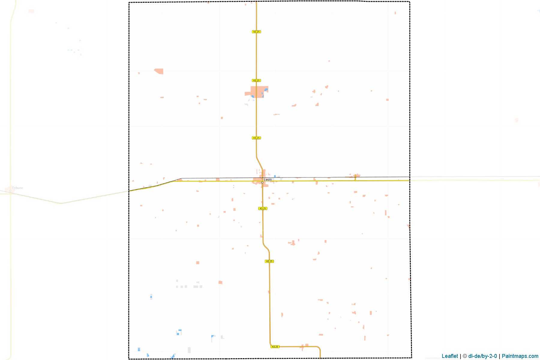 Muestras de recorte de mapas Wichita (Kansas)-1