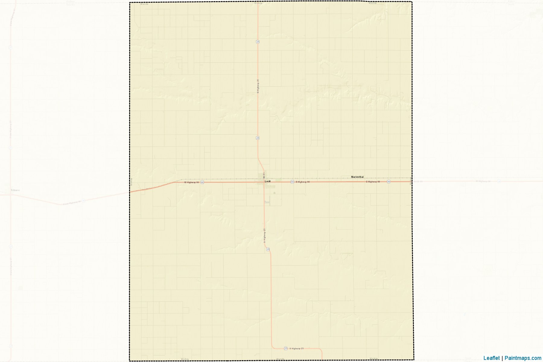 Muestras de recorte de mapas Wichita (Kansas)-2