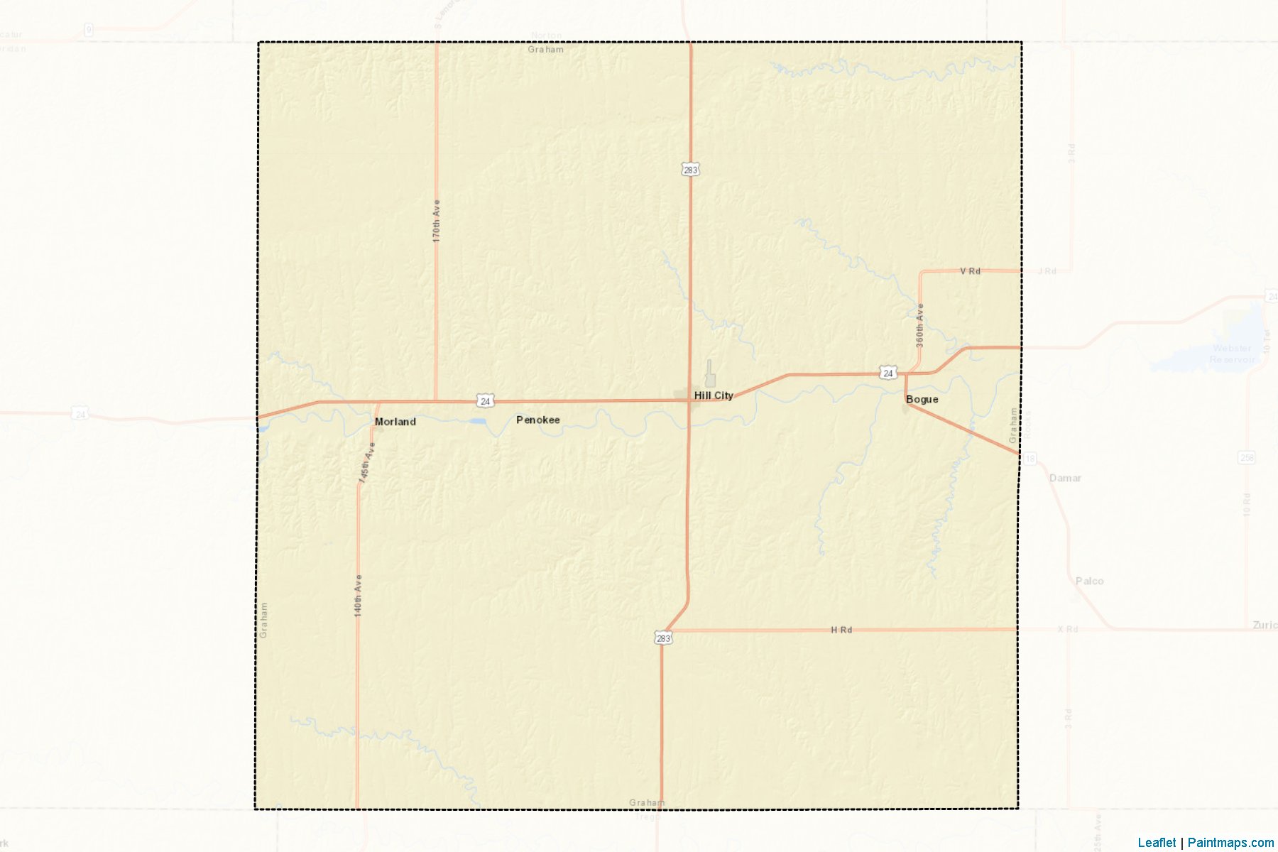 Muestras de recorte de mapas Graham (Kansas)-2