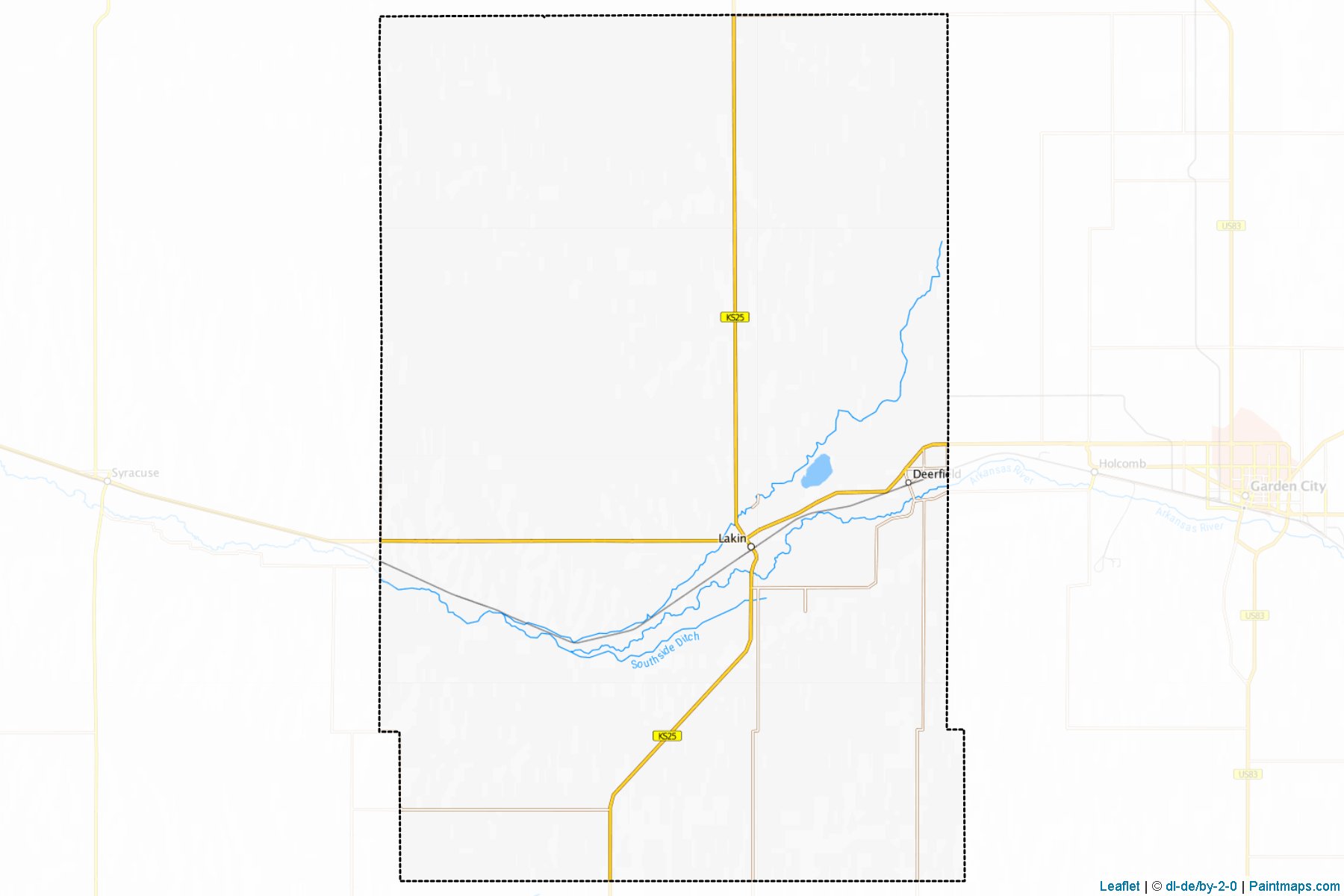 Kearny (Kansas) Haritası Örnekleri-1