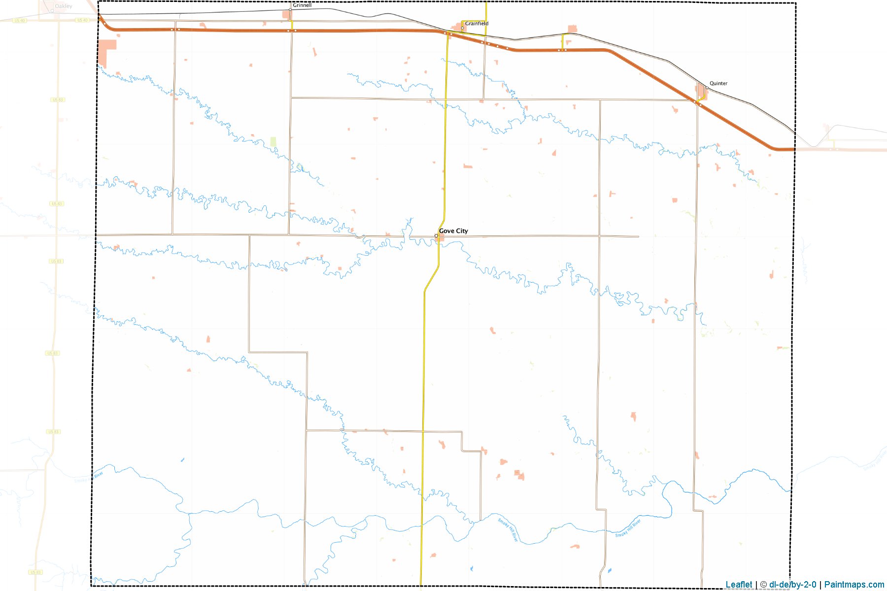 Gove (Kansas) Map Cropping Samples-1