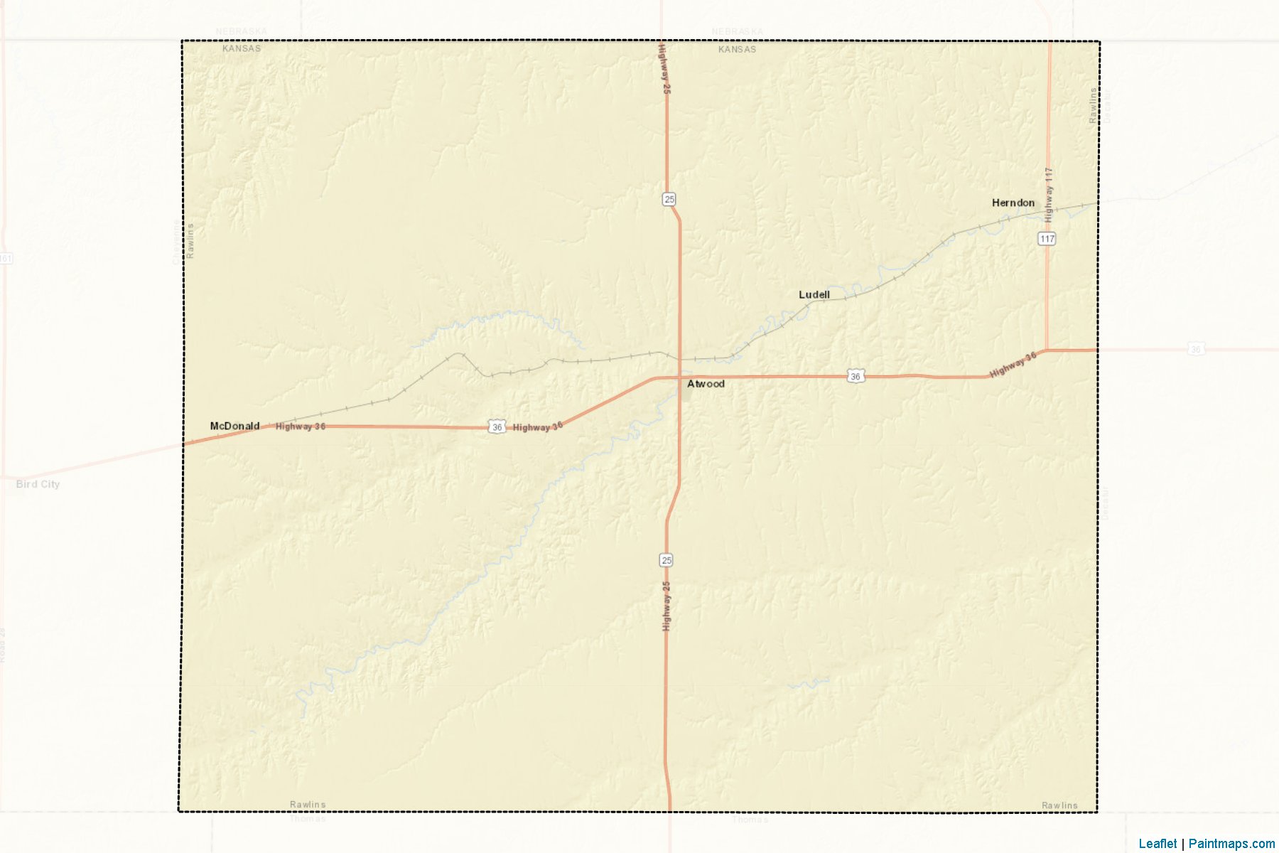 Rawlins (Kansas) Map Cropping Samples-2