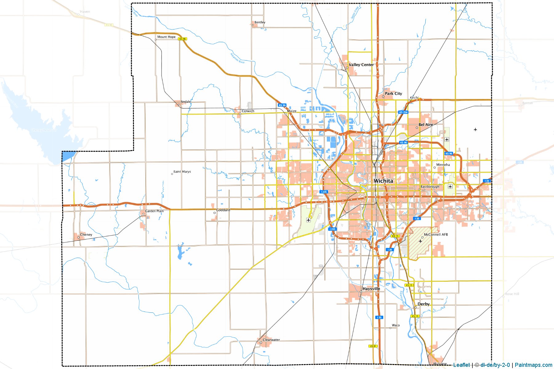 Sedgwick County (Kansas) Haritası Örnekleri-1