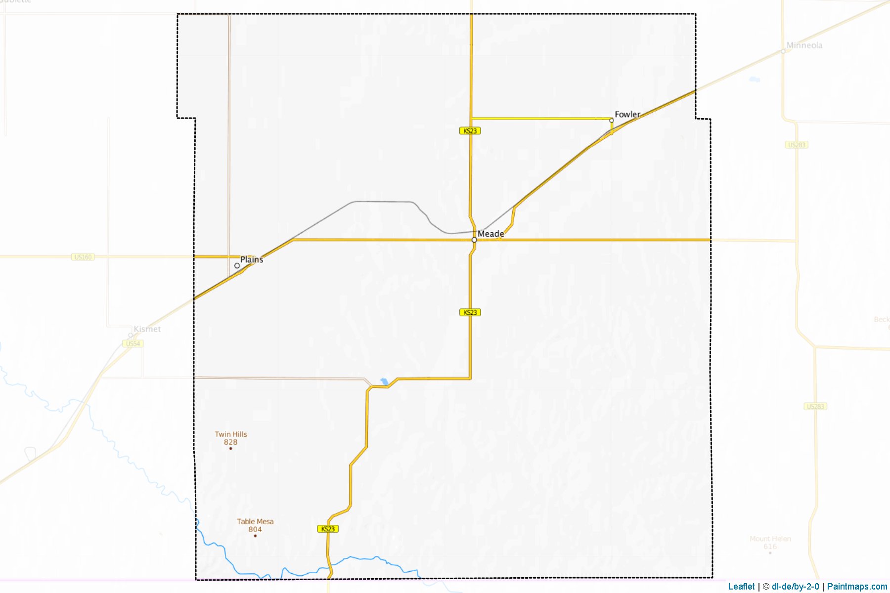 Meade (Kansas) Map Cropping Samples-1