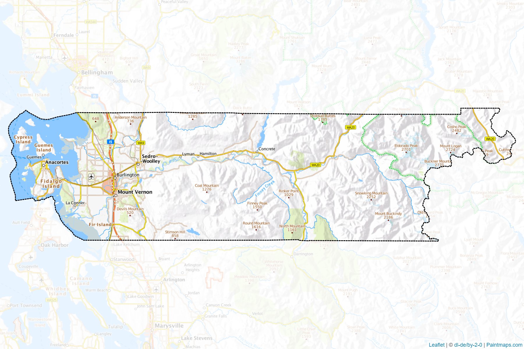 Muestras de recorte de mapas Skagit (Washington)-1