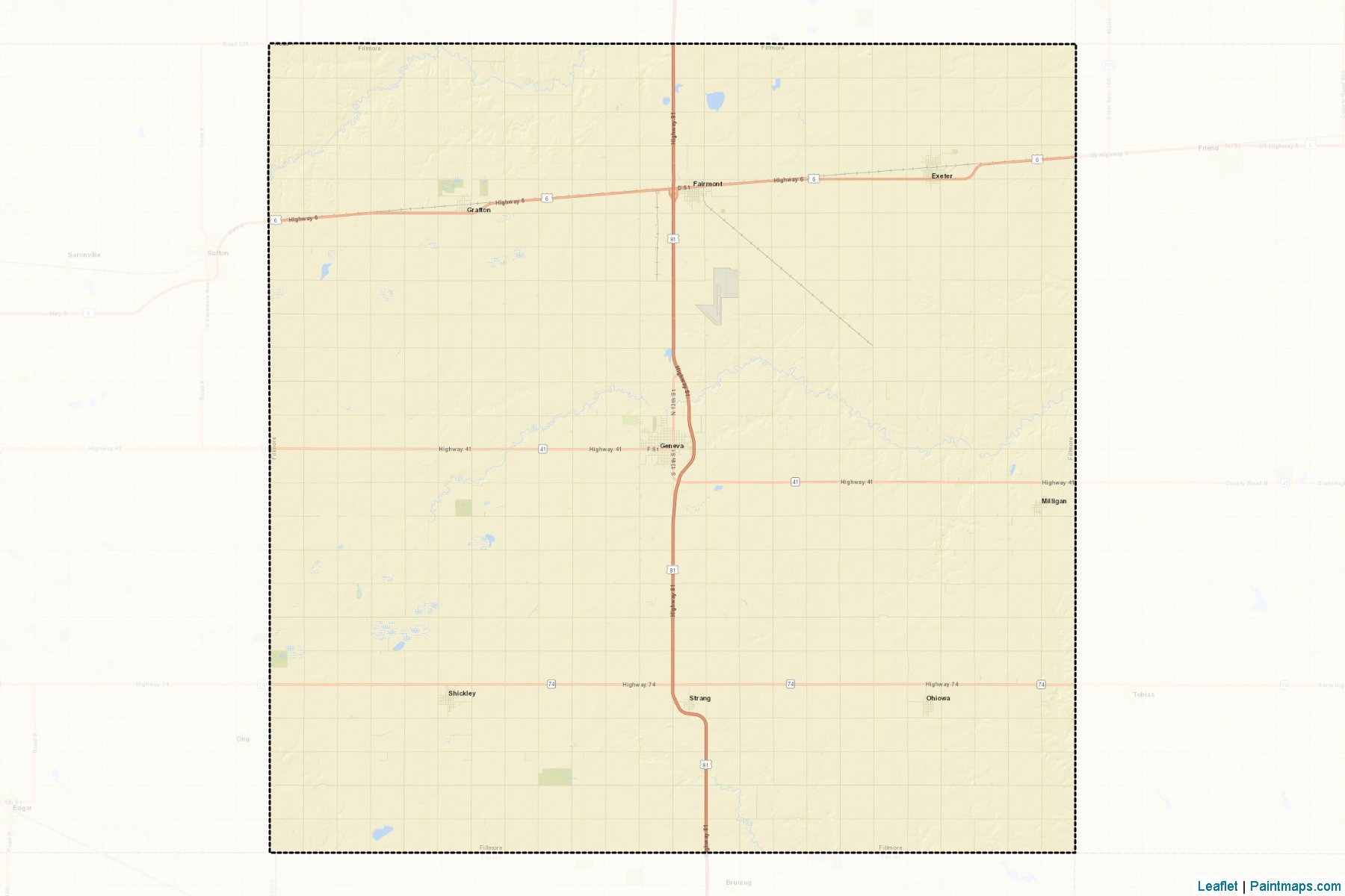 Fillmore (Nebraska) Map Cropping Samples-2