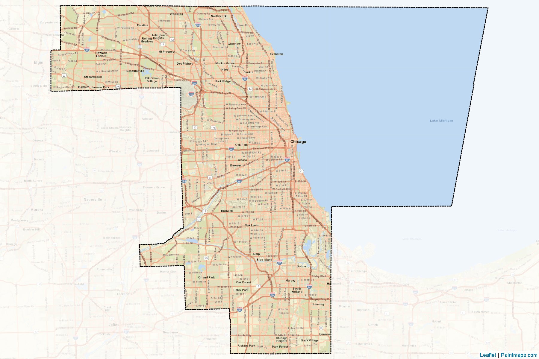 Cook (Illinois) Map Cropping Samples-2