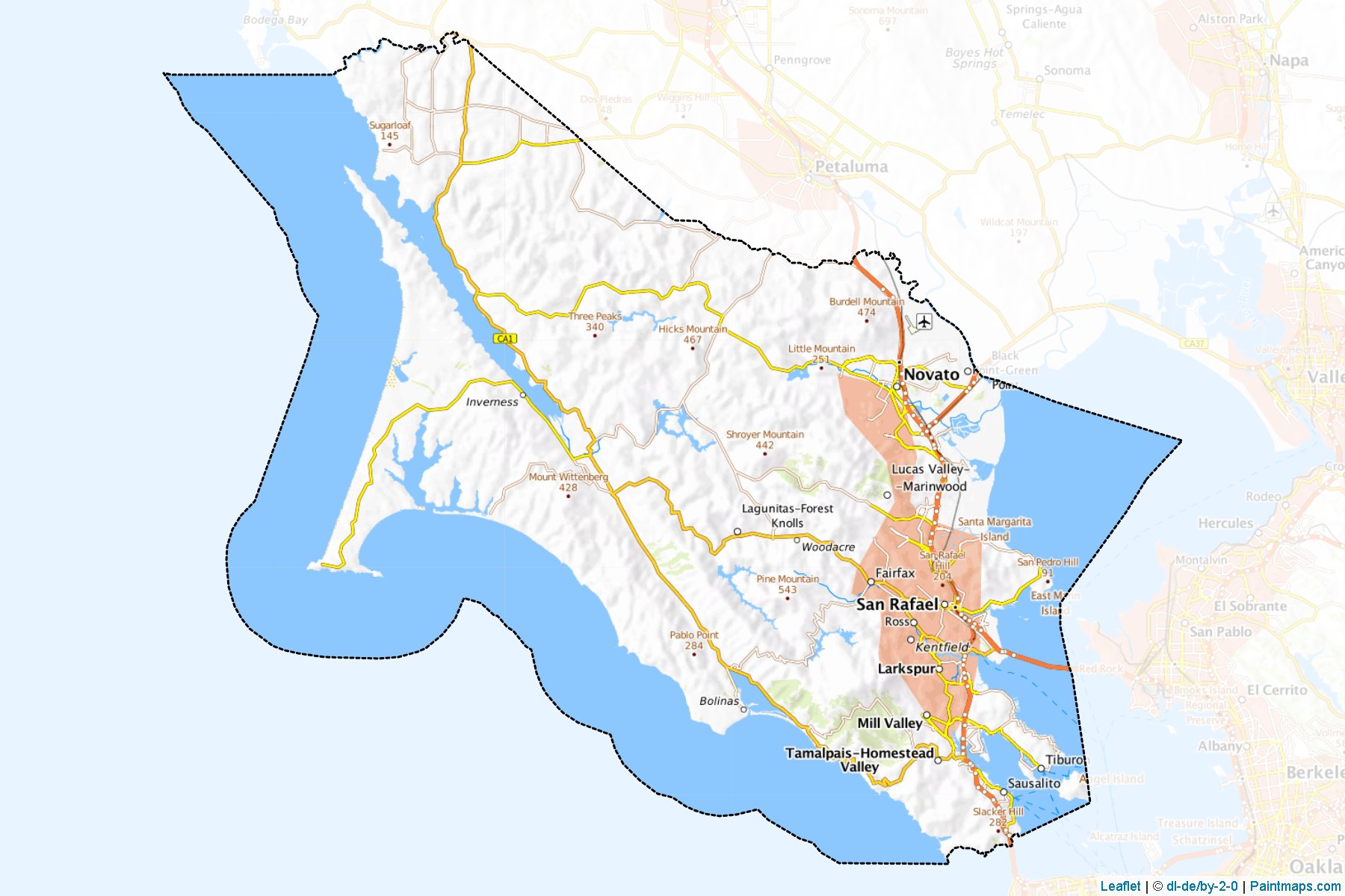 Marin (California) Map Cropping Samples-1