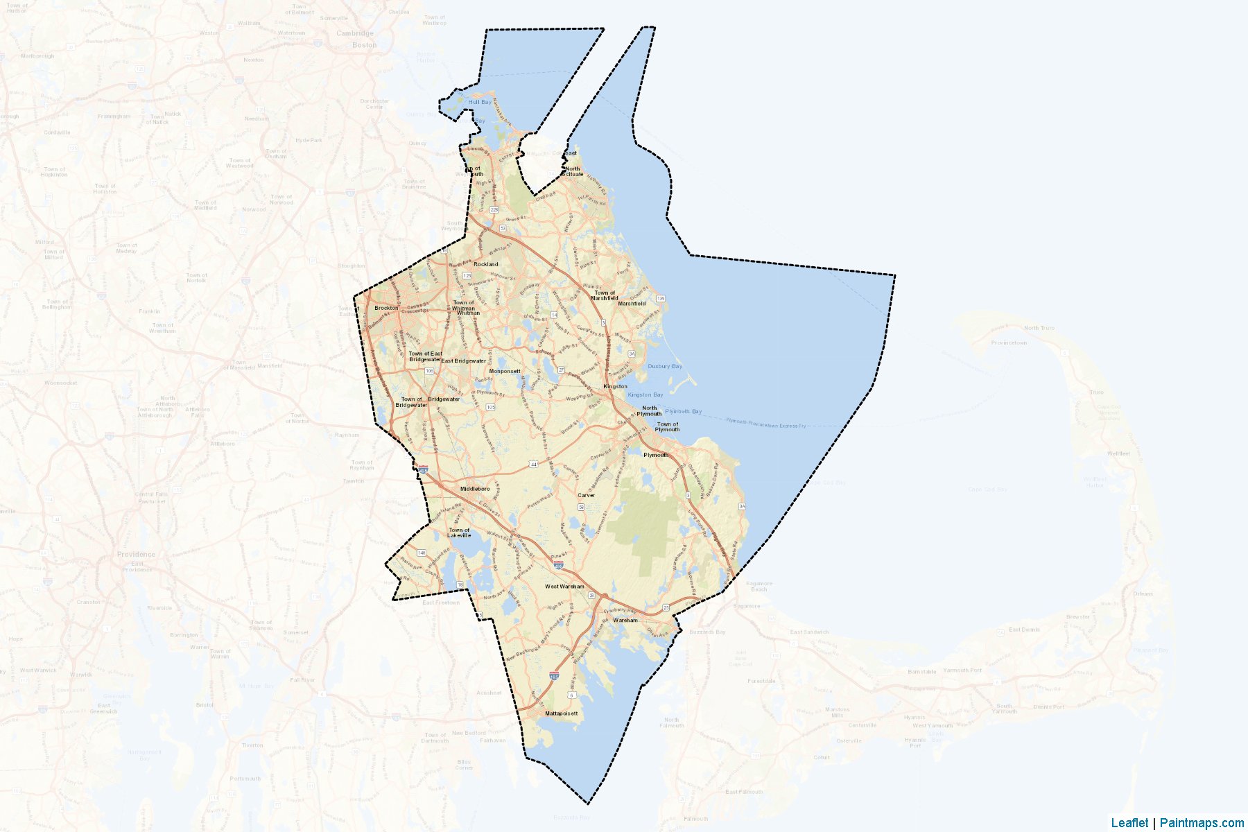 Plymouth (Massachusetts) Map Cropping Samples-2