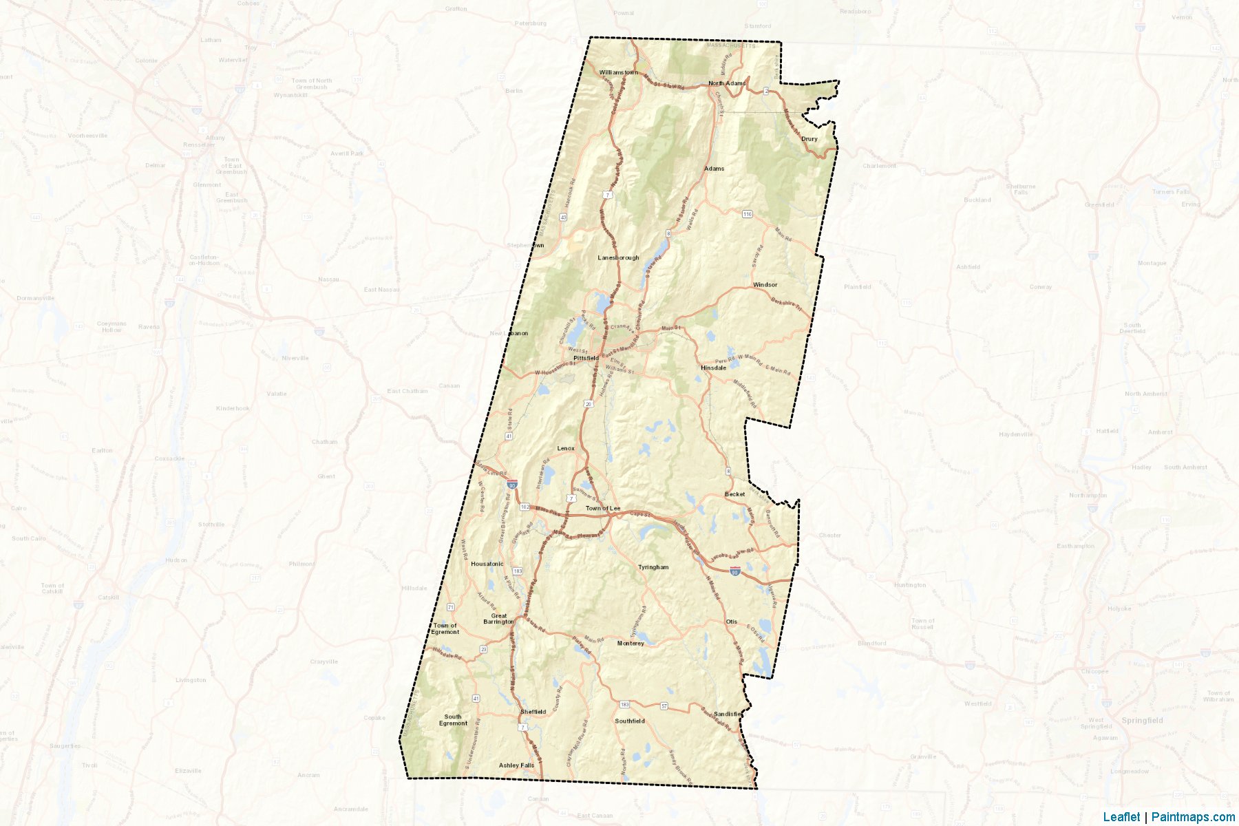 Berkshire (Massachusetts) Map Cropping Samples-2