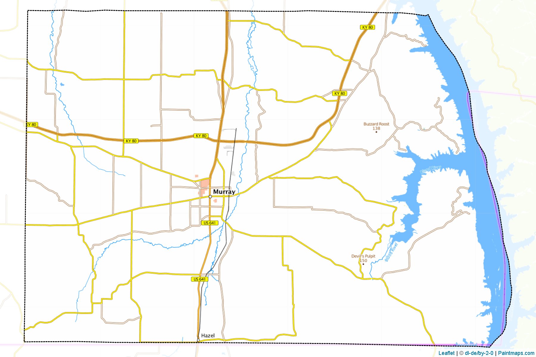 Calloway (Kentucky) Map Cropping Samples-1