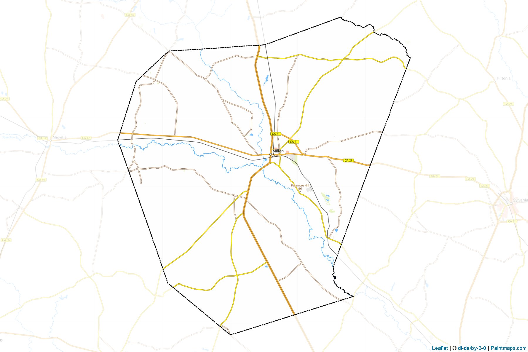 Muestras de recorte de mapas Jenkins (Georgia)-1