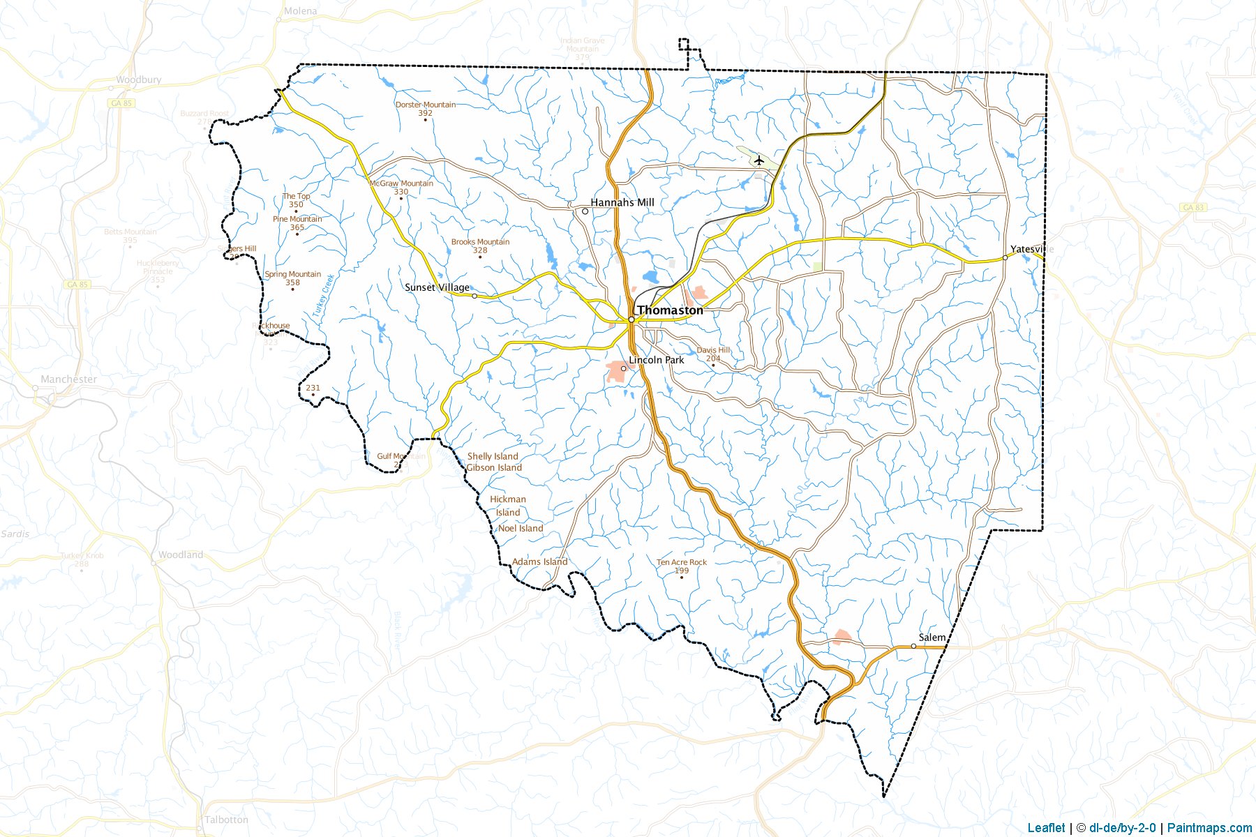 Upson (Georgia) Map Cropping Samples-1